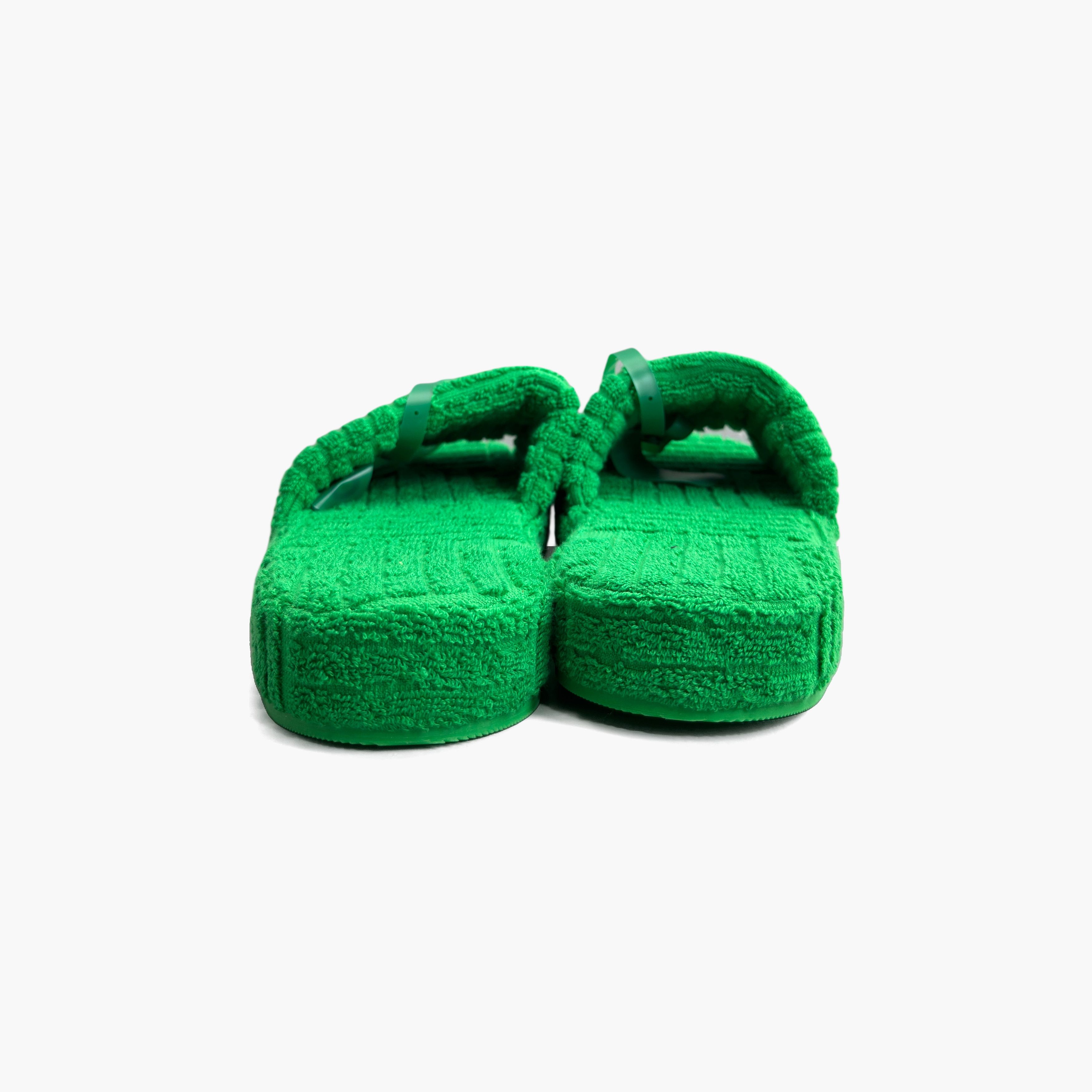Bottega Veneta Bottega Veneta Green Sponge Slide Sandals Size 44 Size US 11 / EU 44 - 6 Thumbnail