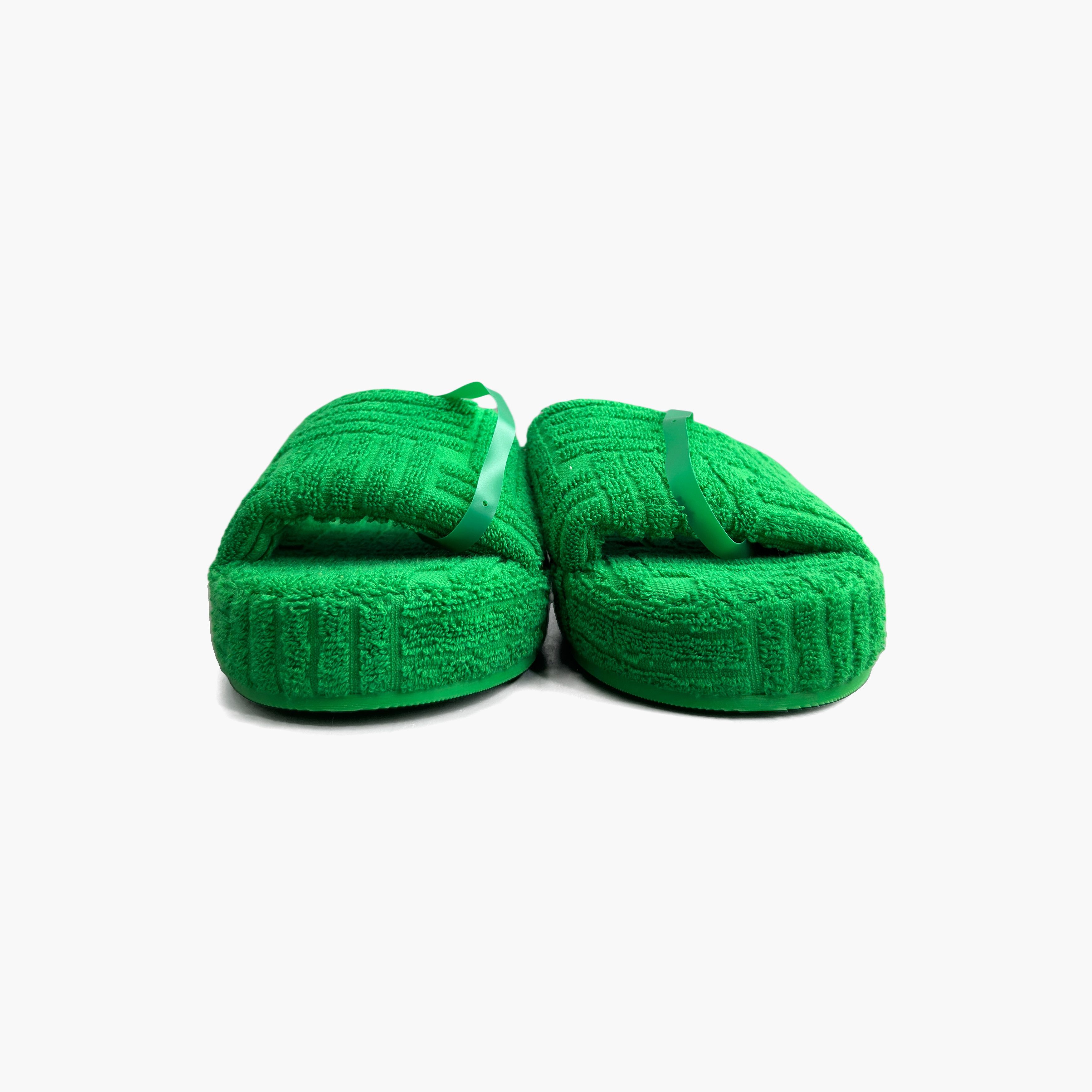 Bottega Veneta Bottega Veneta Green Sponge Slide Sandals Size 44 Size US 11 / EU 44 - 5 Thumbnail