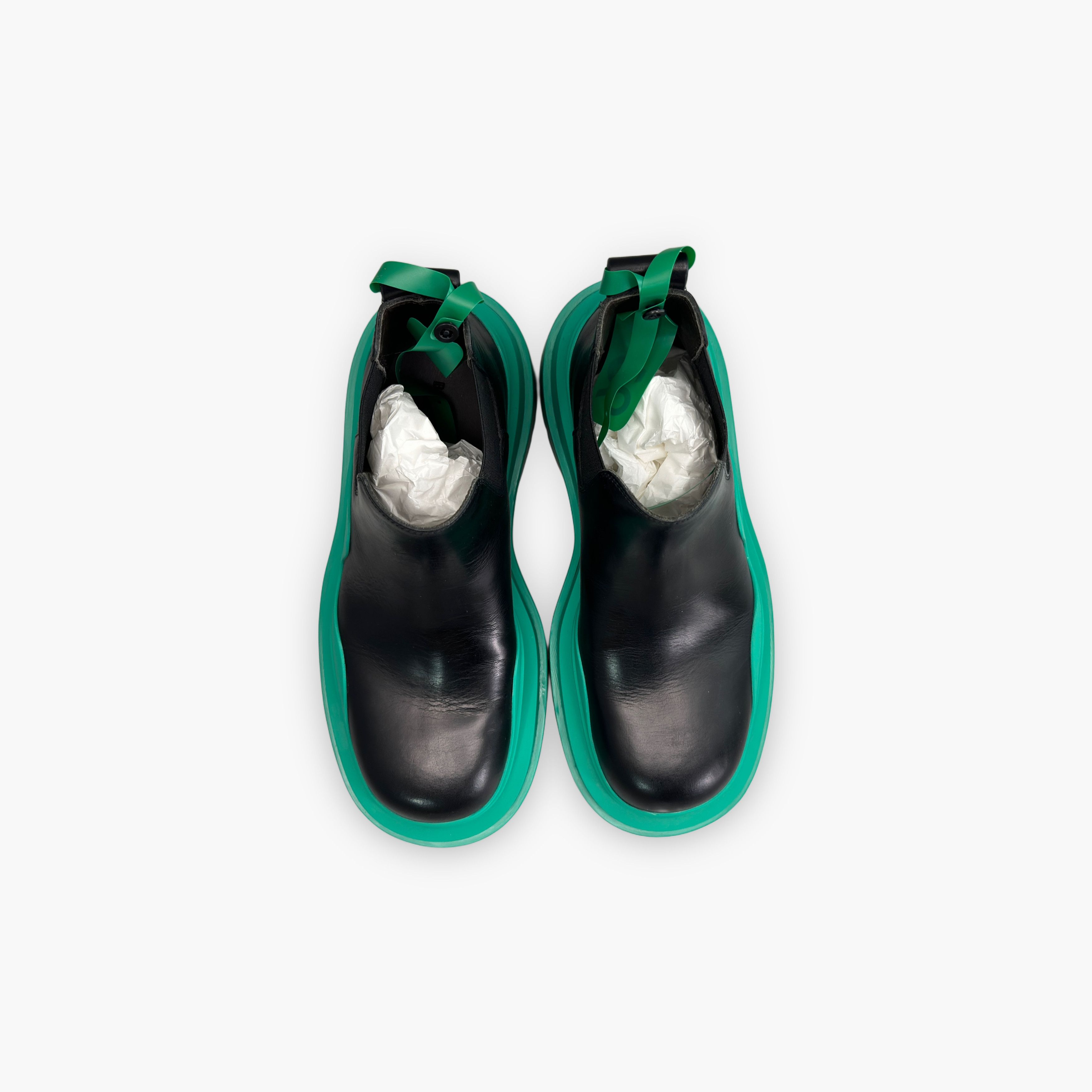 Bottega Veneta Bottega Veneta Green Sole Tire Chelsea Boots Size 37 Size US 7 / IT 37 - 9 Thumbnail