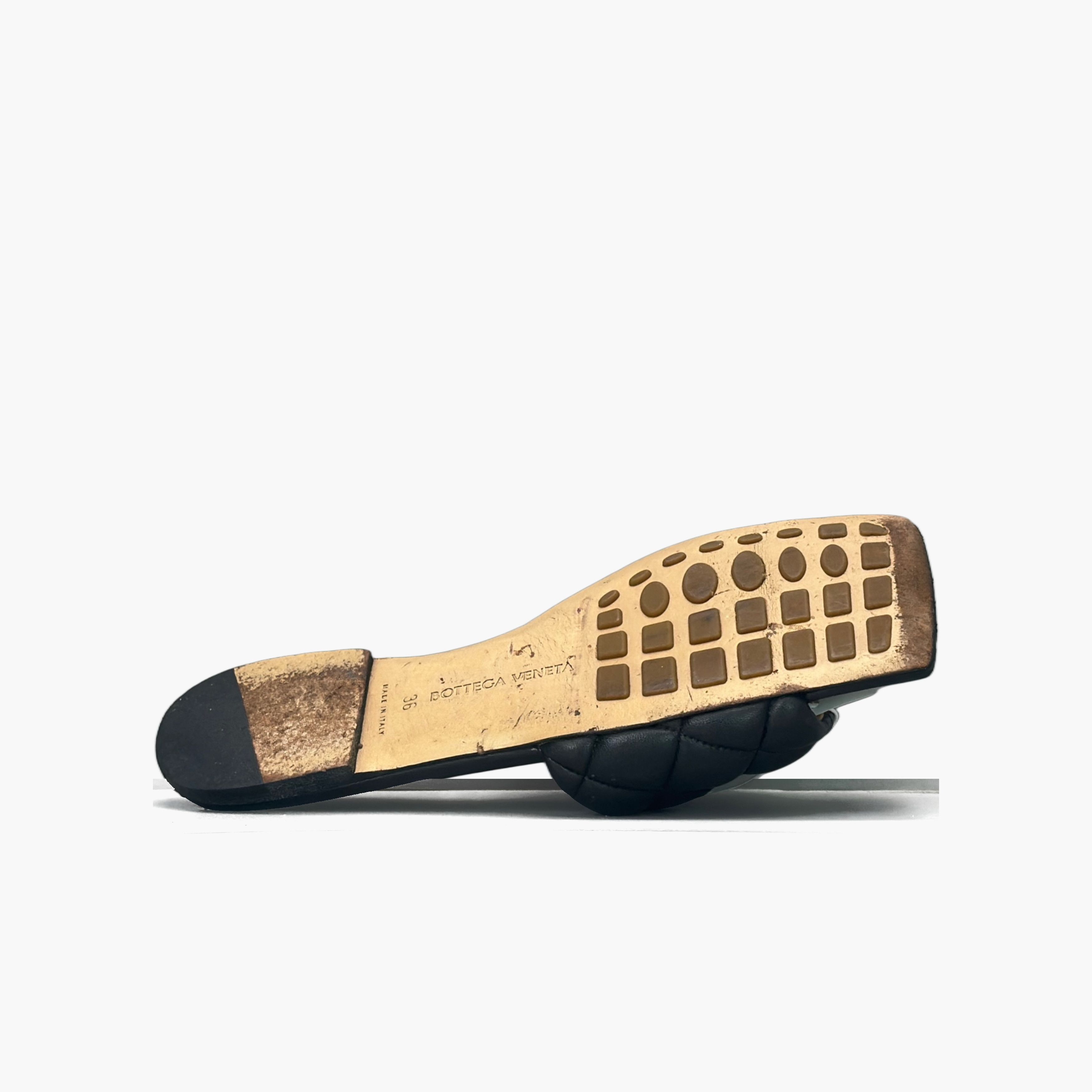Bottega Veneta Bottega Veneta Quilted Leather Sandals Size 36 Size US 6 / IT 36 - 7 Thumbnail