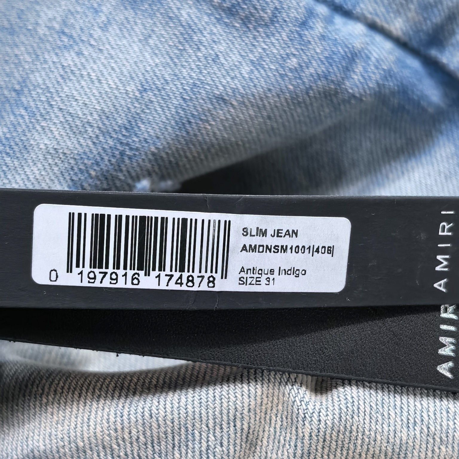 Amiri AMIRI Antique Indigo Slim Denim Jeans Size 31 Size US 31 - 5 Thumbnail