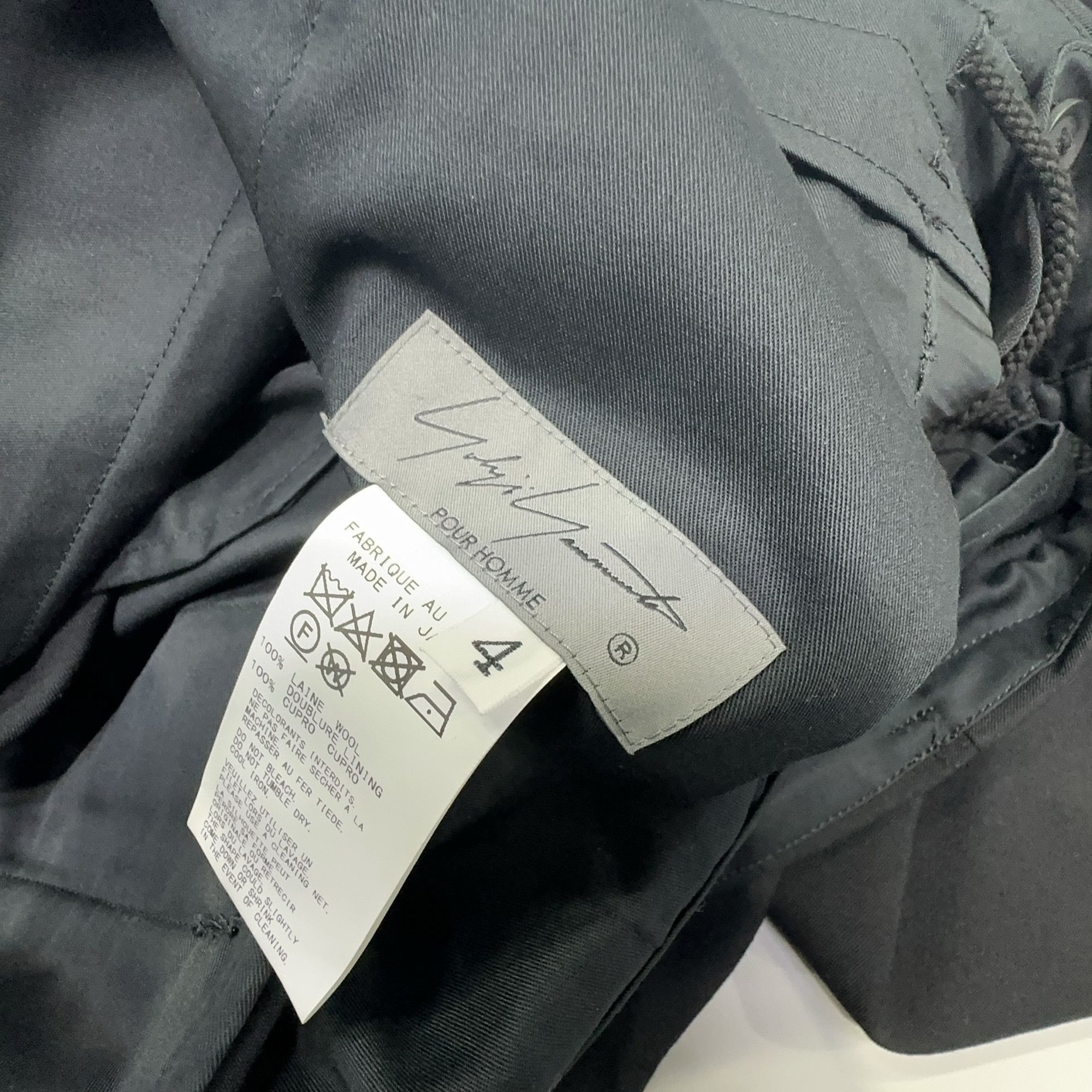 Yohji Yamamoto Yohji Yamamoto Pour Homme Wool Wide-Leg Pants Size 4 Size US 36 / EU 52 - 3 Thumbnail