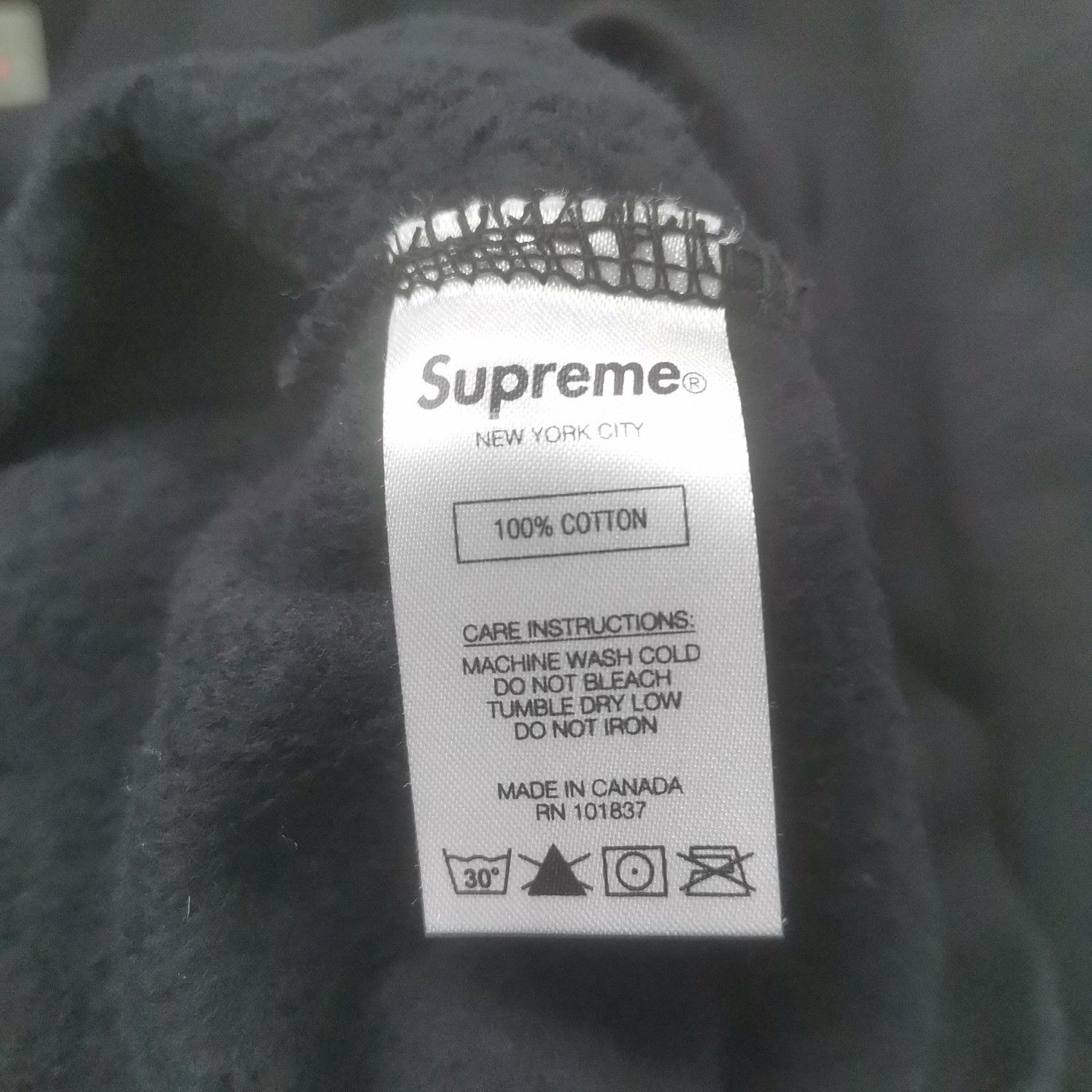 Supreme × Yohji Yamamoto Supreme x Yohji Yamamoto Logo Crewneck Sweatshirt Size S Size US S / EU 44-46 / 1 - 3 Thumbnail