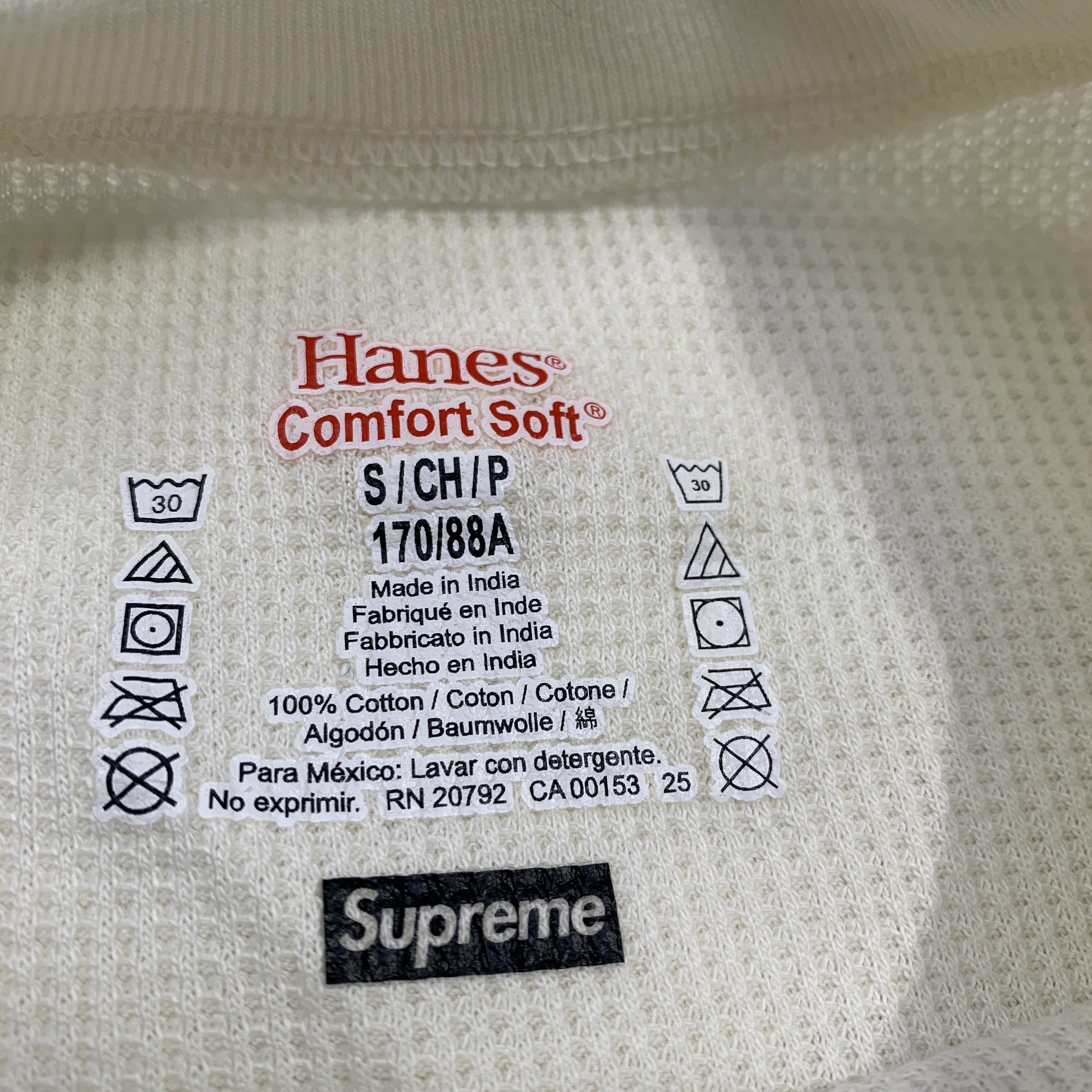 Supreme Supreme x Hanes Skeleton Thermal Crew Size S Size US S / EU 44-46 / 1 - 2 Thumbnail