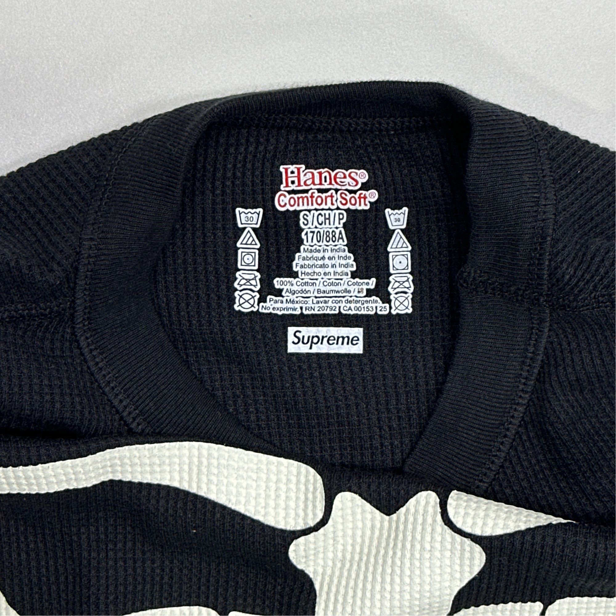 Supreme Supreme x Hanes Skeleton Long Sleeve Thermal Size S Size US S / EU 44-46 / 1 - 2 Thumbnail