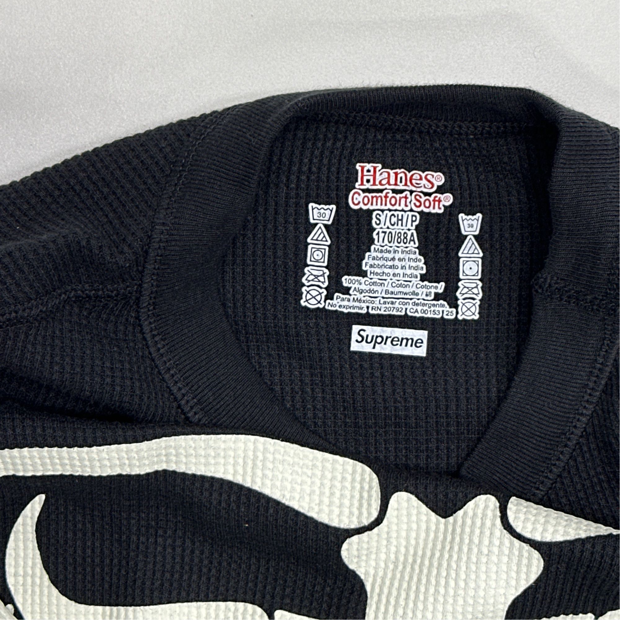 Supreme Supreme x Hanes Skeleton Long Sleeve Thermal Size S Size US S / EU 44-46 / 1 - 3 Thumbnail