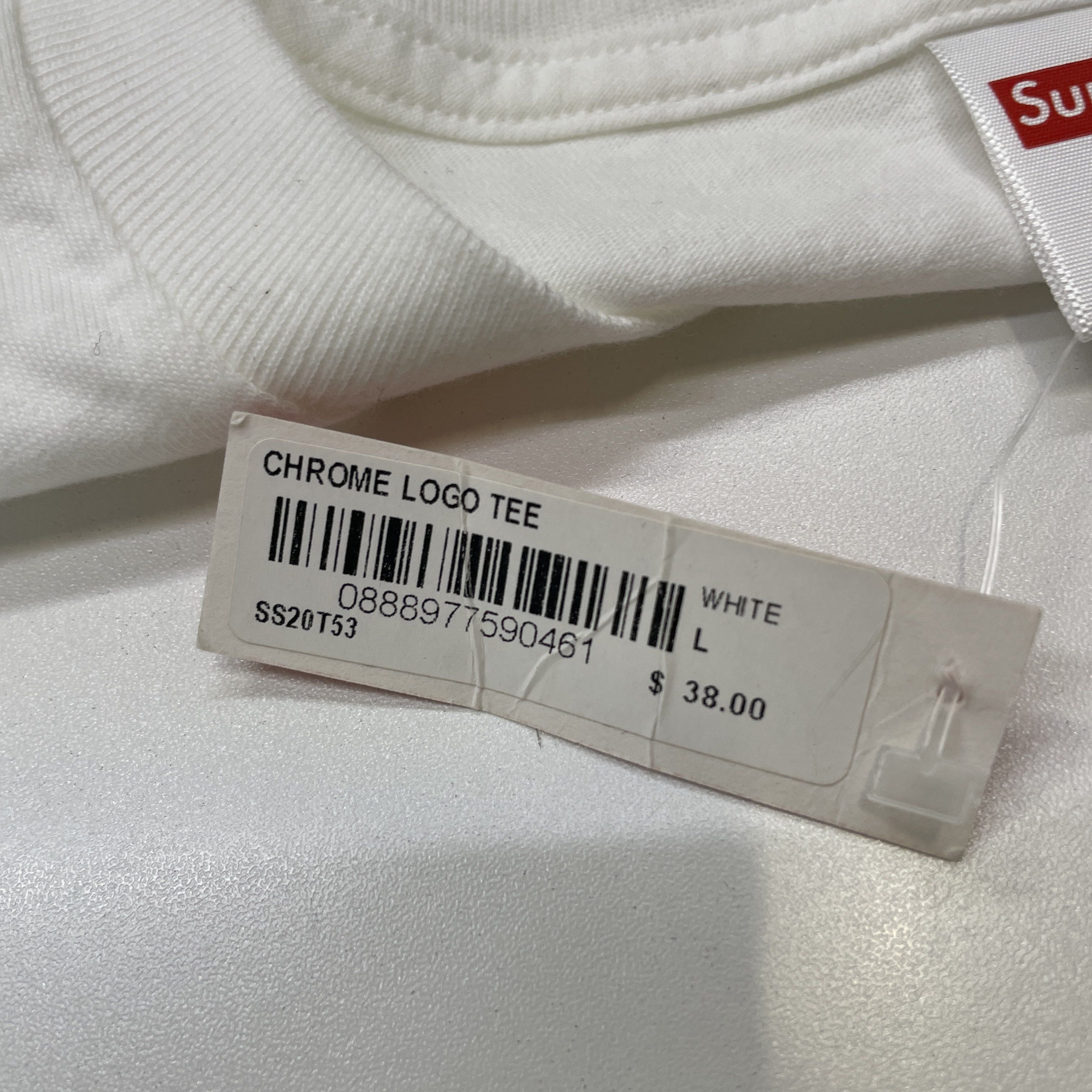 Supreme Supreme Chrome Logo T-Shirt Size L Size US L / EU 52-54 / 3 - 5 Thumbnail