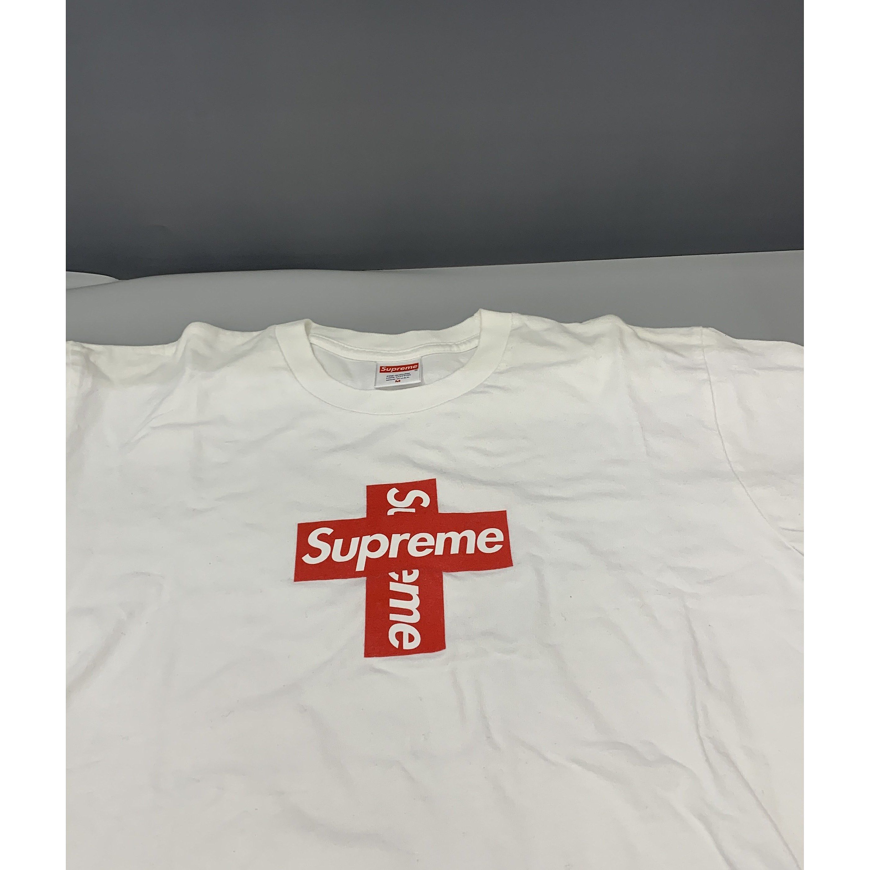 Supreme Supreme Cross Box Logo T-Shirt Size M Size US M / EU 48-50 / 2 - 6 Thumbnail