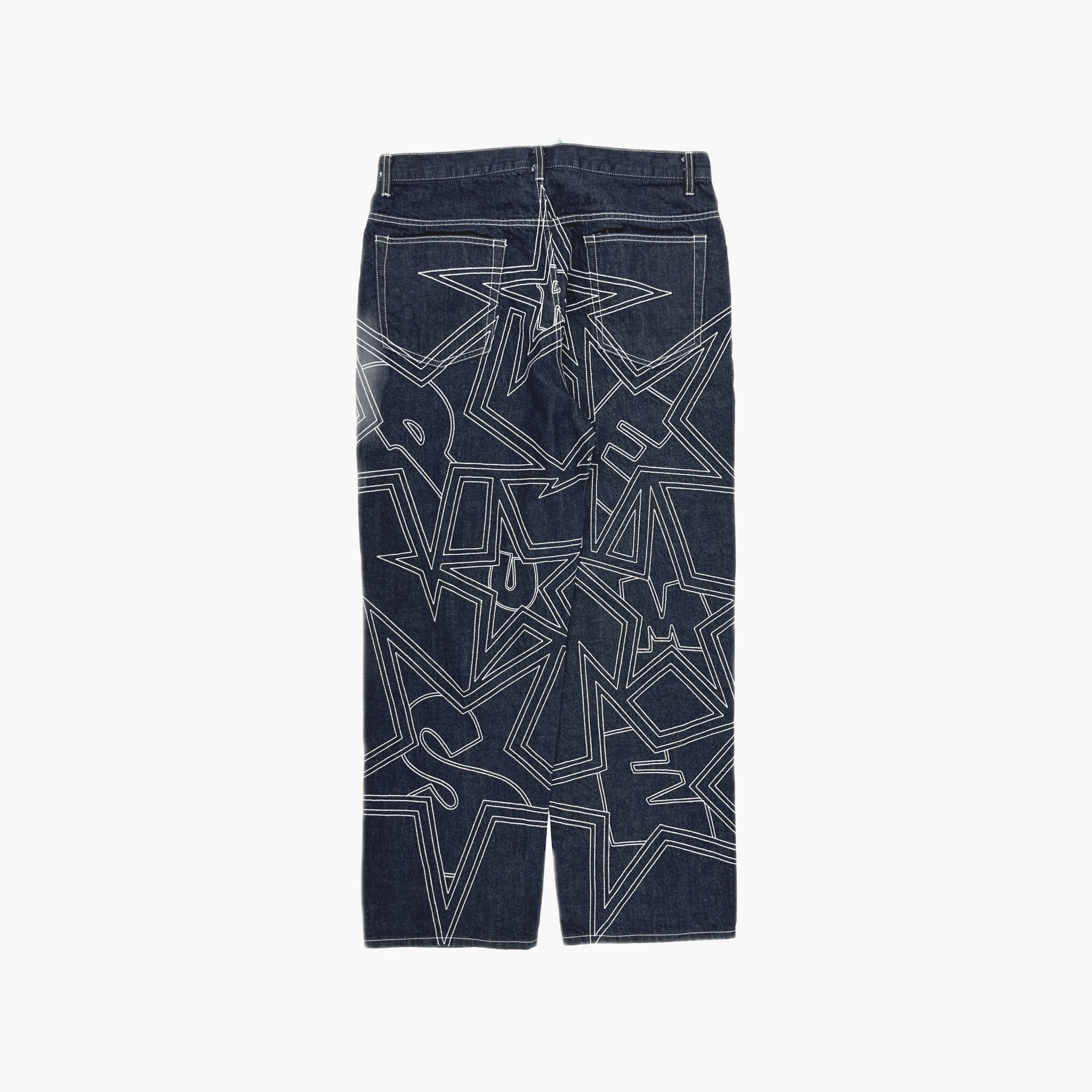 Supreme Supreme Star Print Denim Jeans Size 34 Size US 34 / EU 50 - 2 Thumbnail