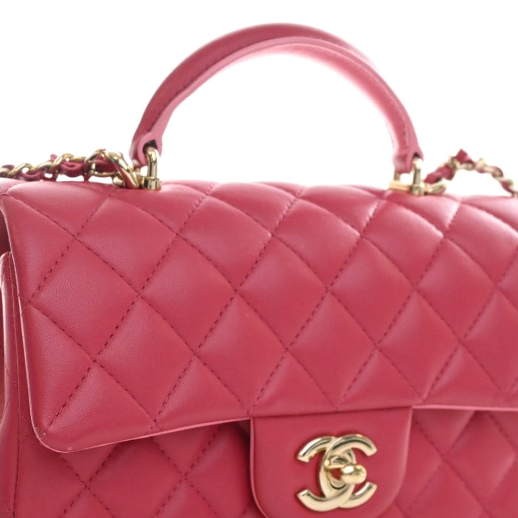 Chanel Mini Rectangular Classic Lambskin Top Handle Flap Size ONE SIZE - 6 Thumbnail