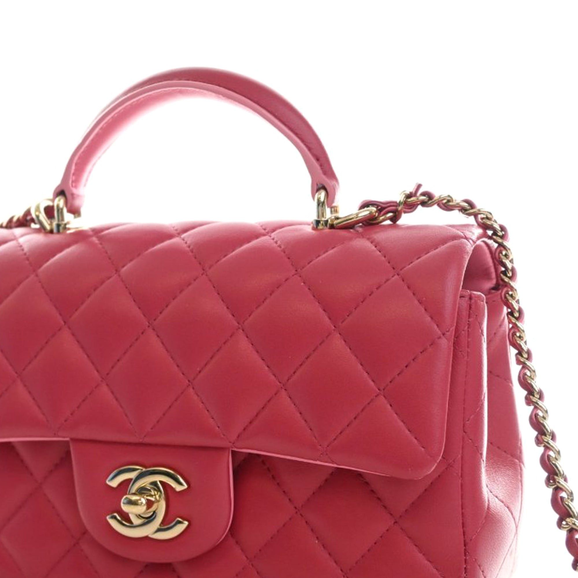 Chanel Mini Rectangular Classic Lambskin Top Handle Flap Size ONE SIZE - 7 Thumbnail