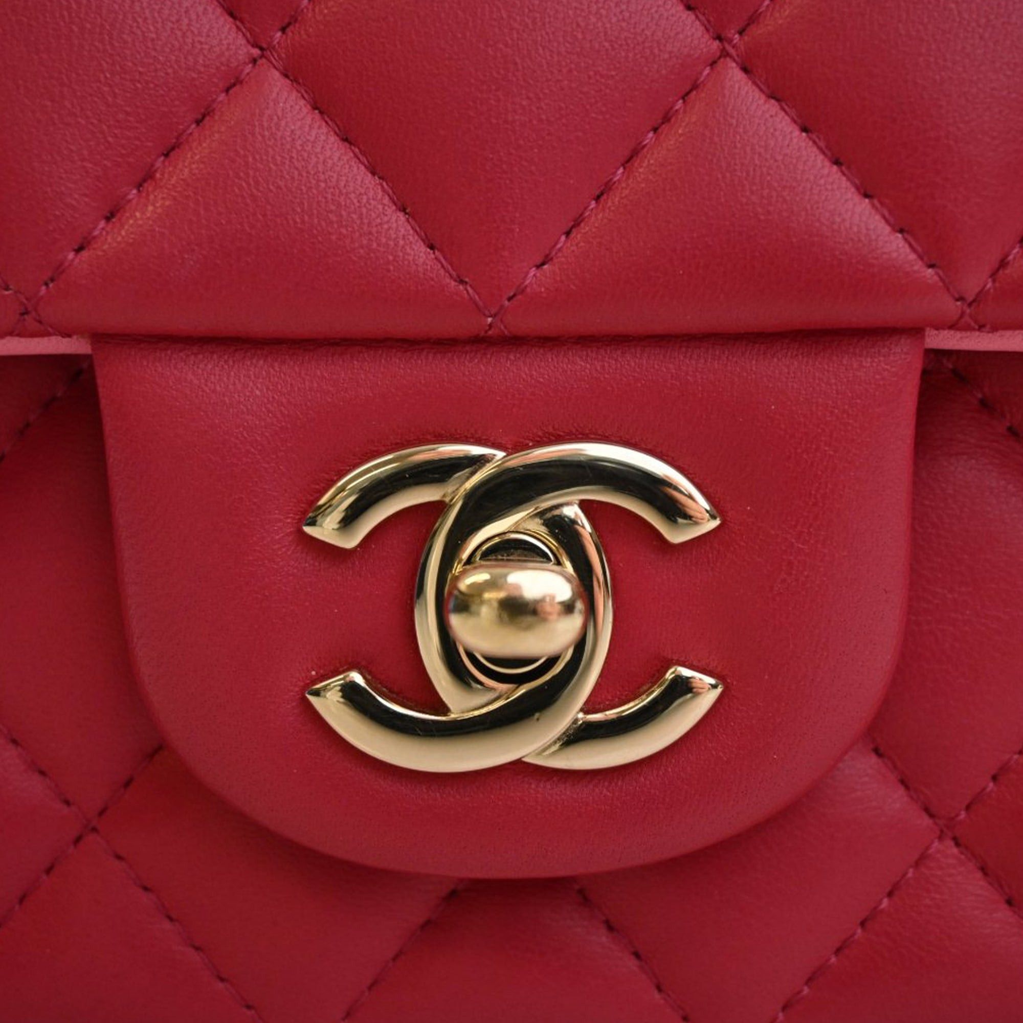 Chanel Mini Rectangular Classic Lambskin Top Handle Flap Size ONE SIZE - 4 Thumbnail
