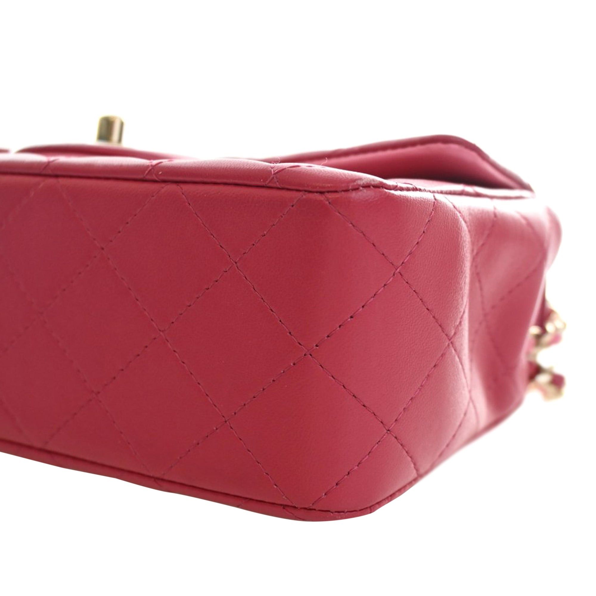 Chanel Mini Rectangular Classic Lambskin Top Handle Flap Size ONE SIZE - 9 Thumbnail