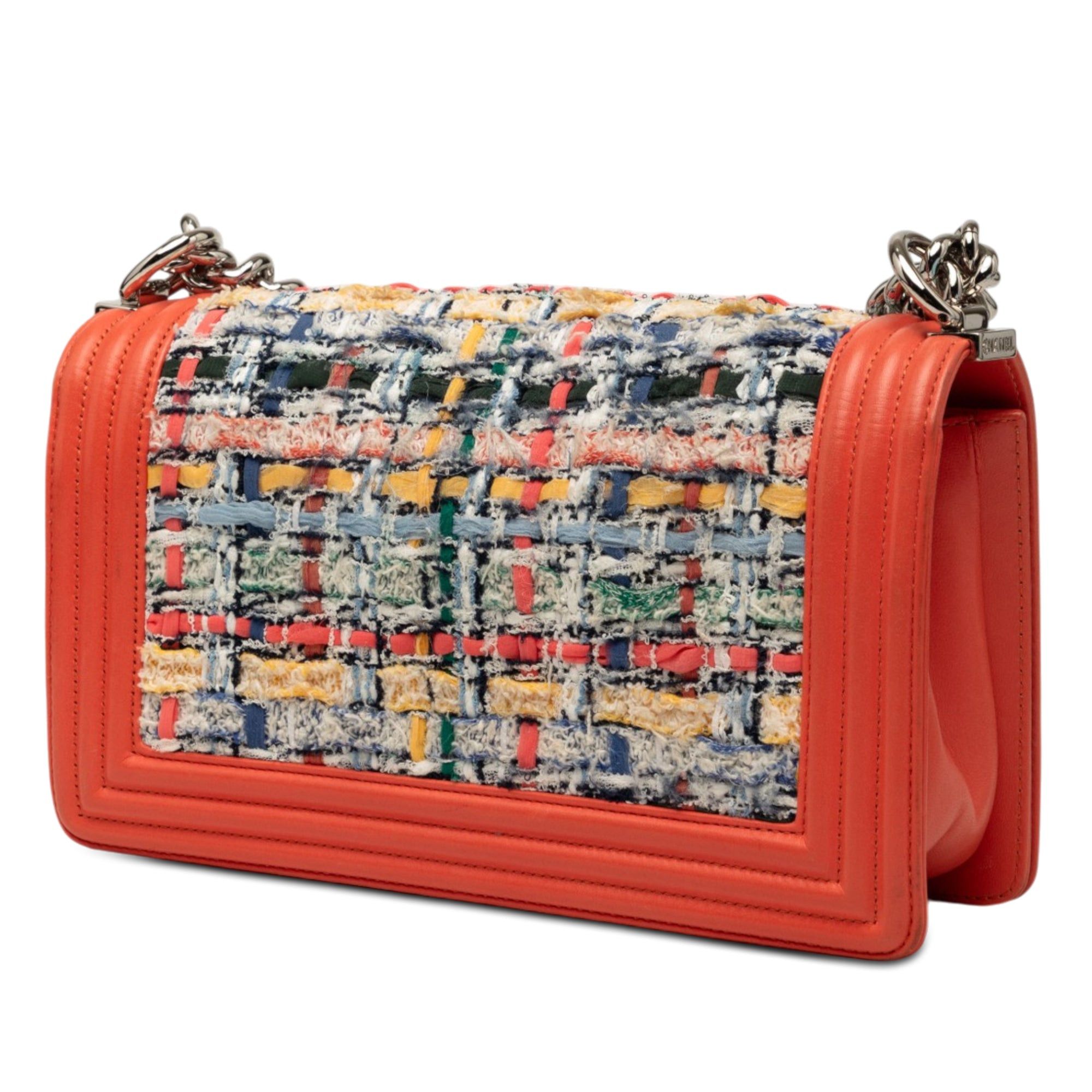 Chanel Medium Tweed and Lambskin Boy Flap Size ONE SIZE - 2 Thumbnail