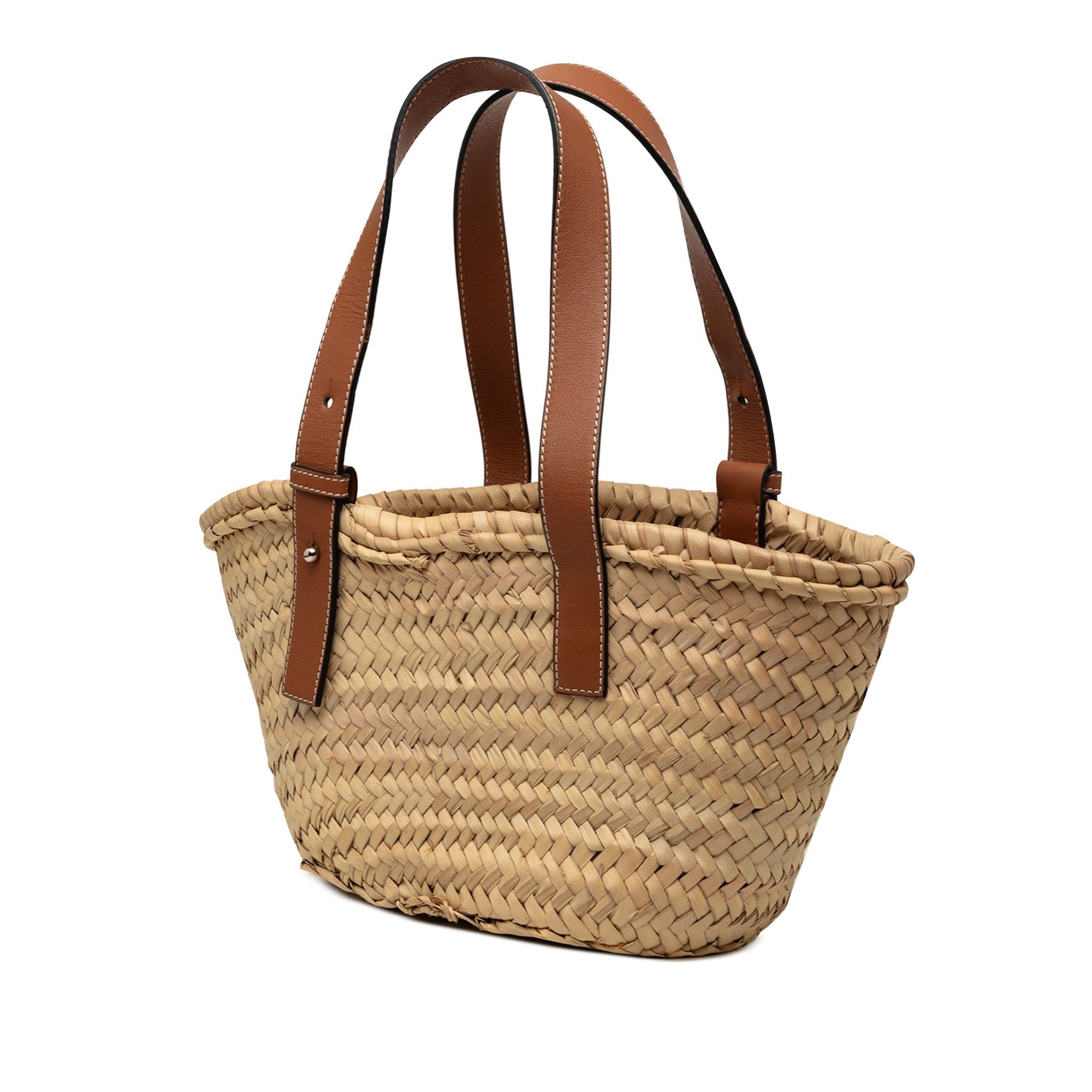 Loewe Small Raffia Anagram Basket Tote Size ONE SIZE - 2 Thumbnail