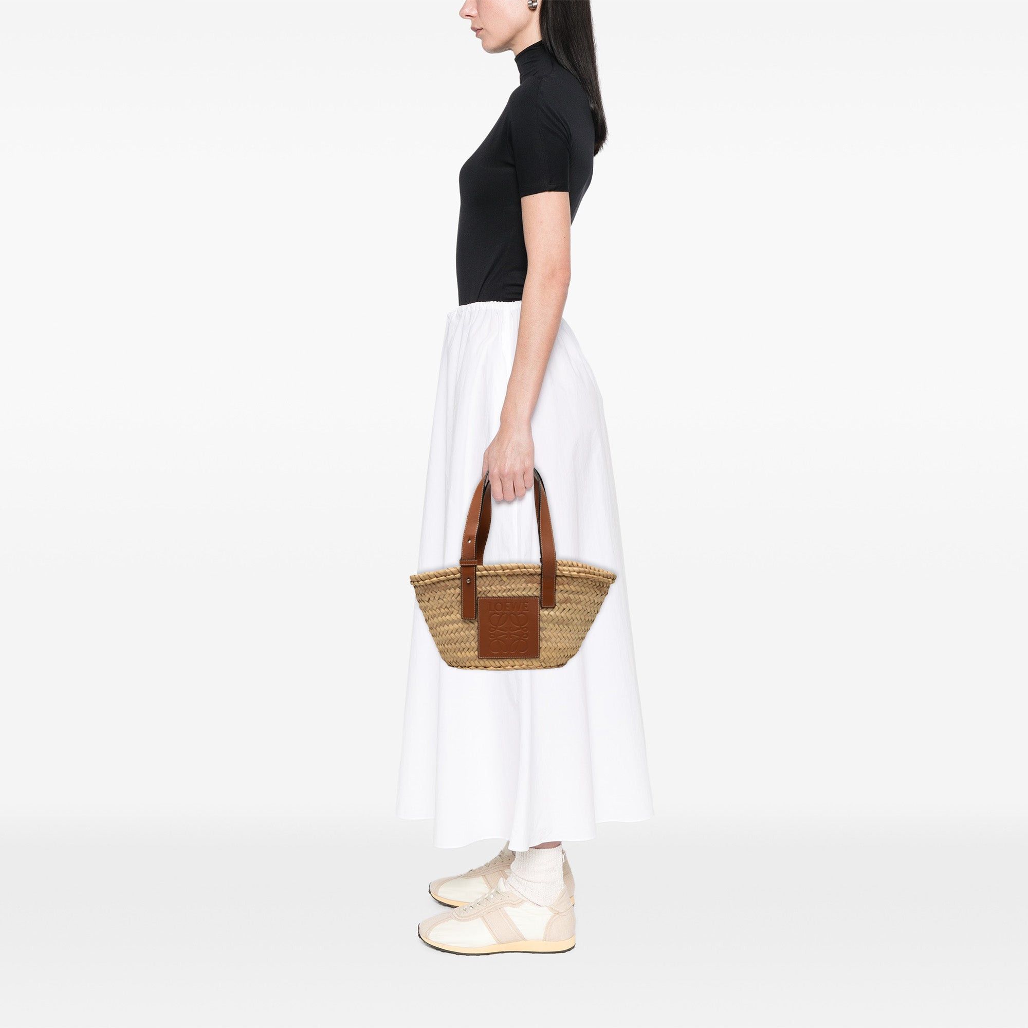 Loewe Small Raffia Anagram Basket Tote Size ONE SIZE - 7 Thumbnail