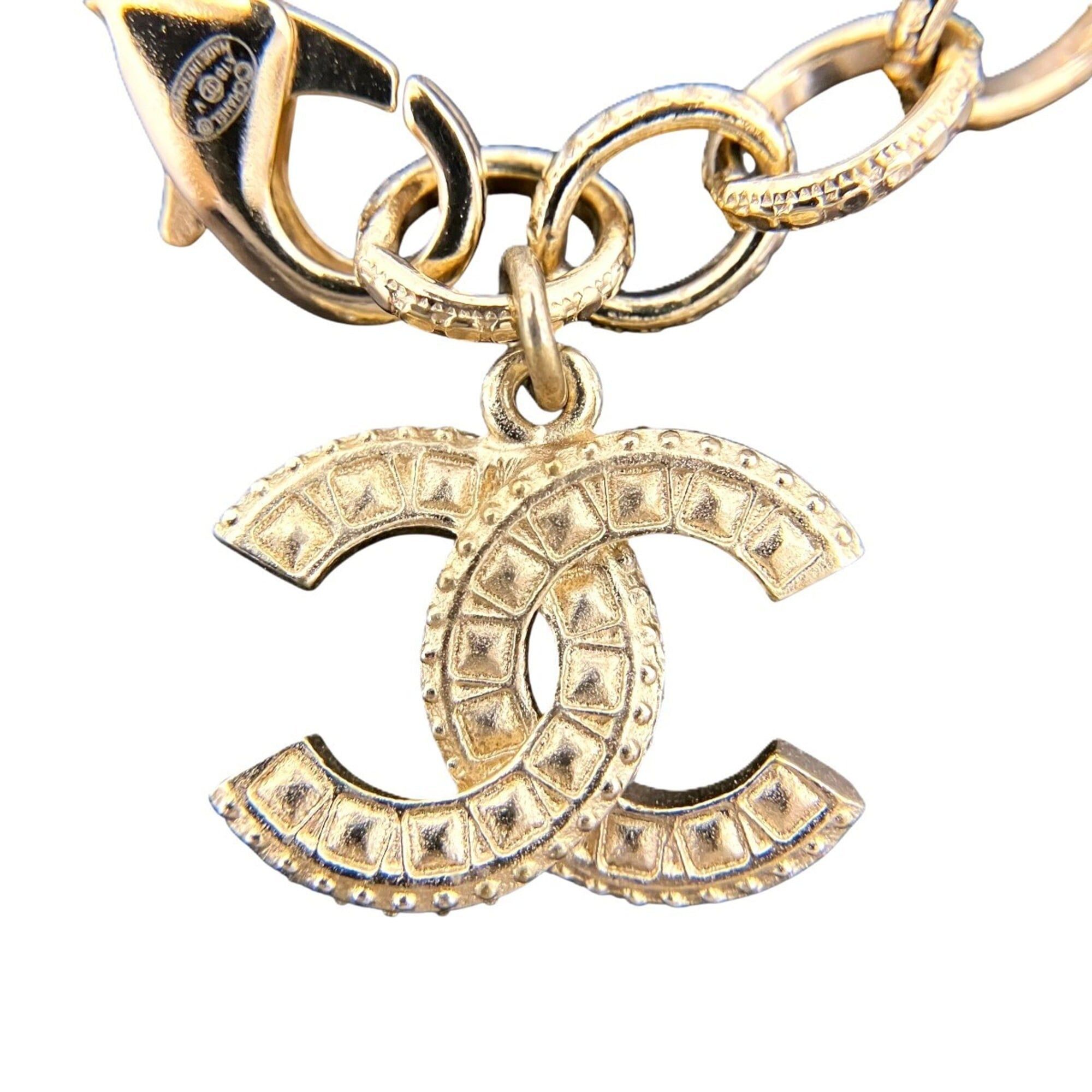 Chanel Chanel Faux Pearl Rhinestone Costume Jewelry Bracelet Accessory Coco Mark GP Size ONE SIZE - 4 Thumbnail