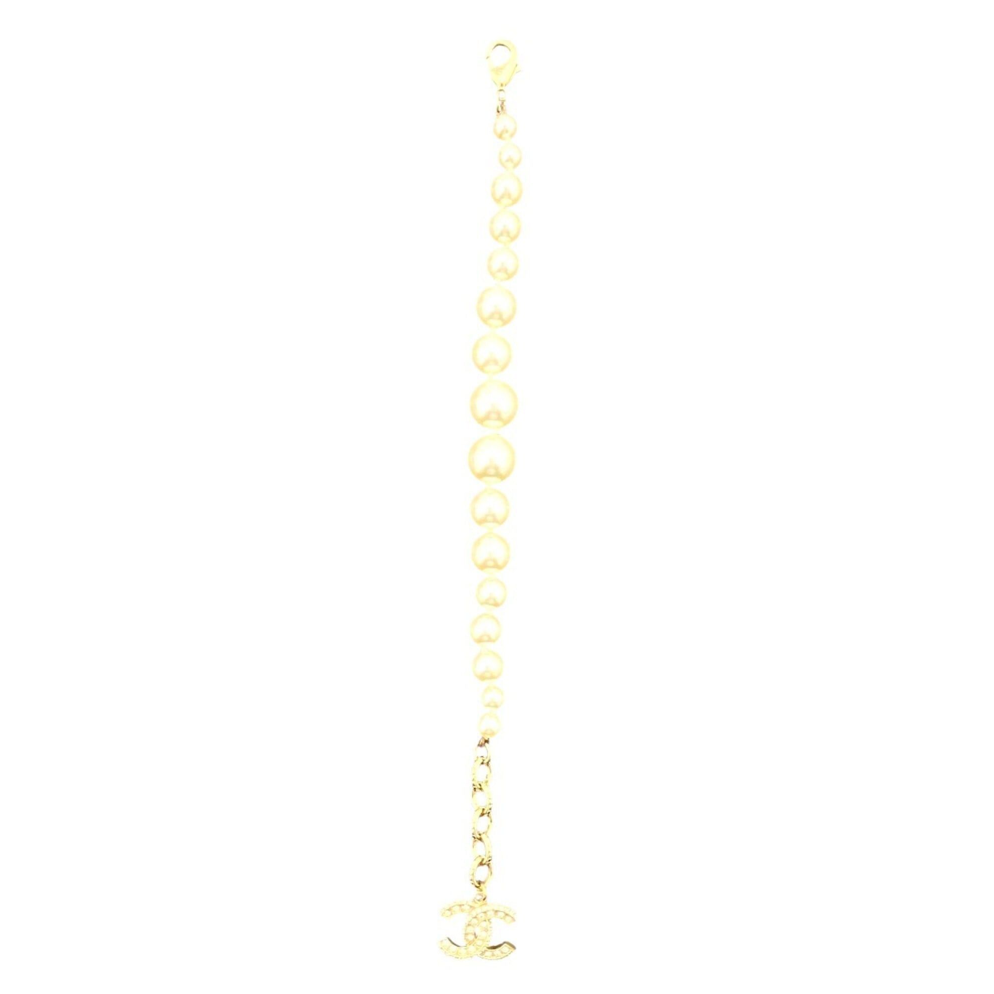 Chanel Chanel Faux Pearl Rhinestone Costume Jewelry Bracelet Accessory Coco Mark GP Size ONE SIZE - 8 Thumbnail