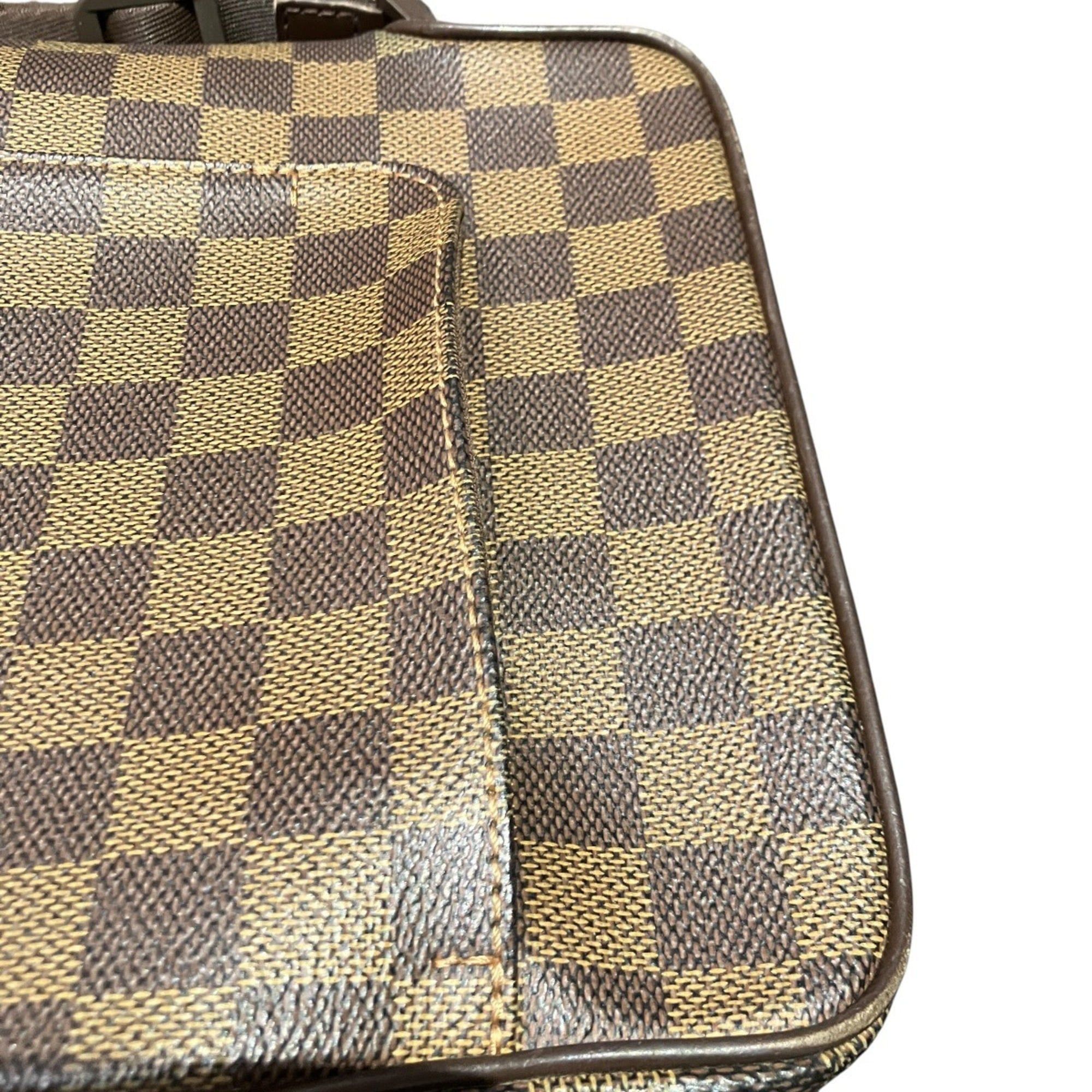 Louis Vuitton Louis Vuitton Olaf PM Shoulder Bag, Damier Ebene, Toile Leather, N41442 Size ONE SIZE - 9 Thumbnail