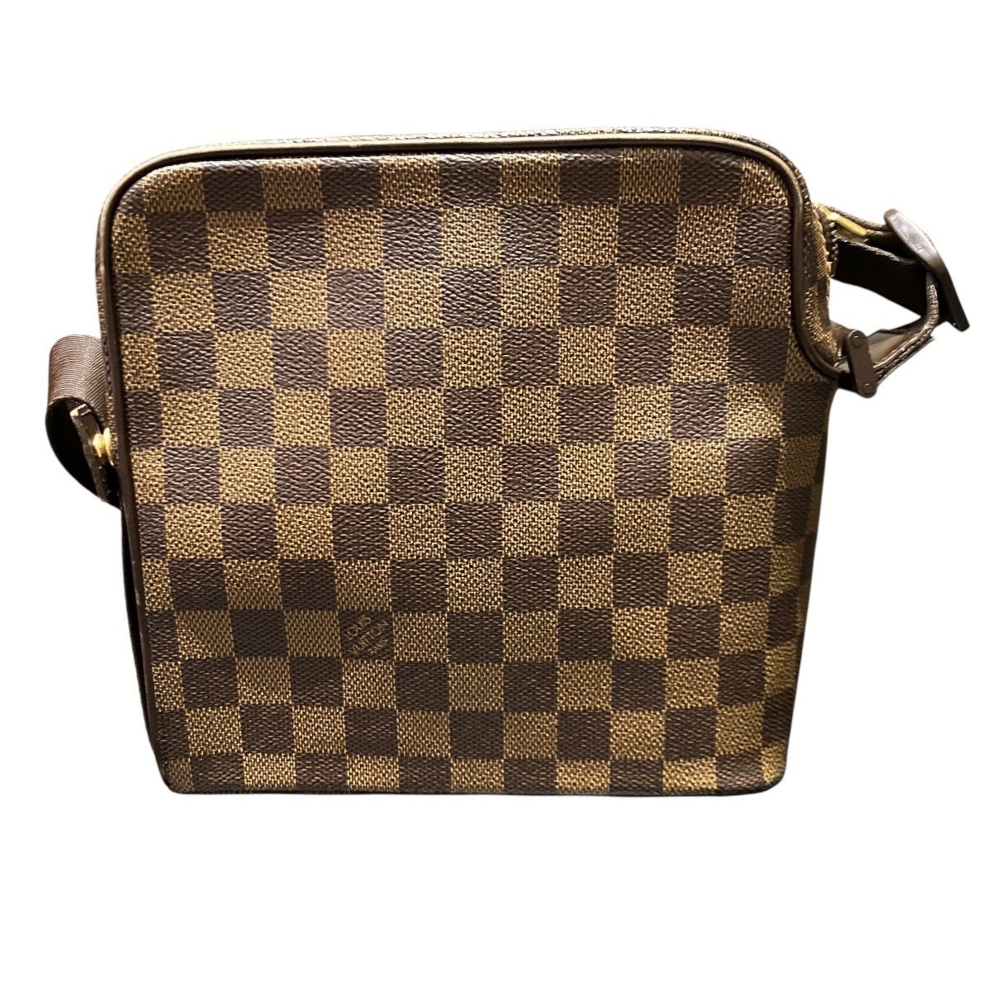 Louis Vuitton Louis Vuitton Olaf PM Shoulder Bag, Damier Ebene, Toile Leather, N41442 Size ONE SIZE - 2 Thumbnail