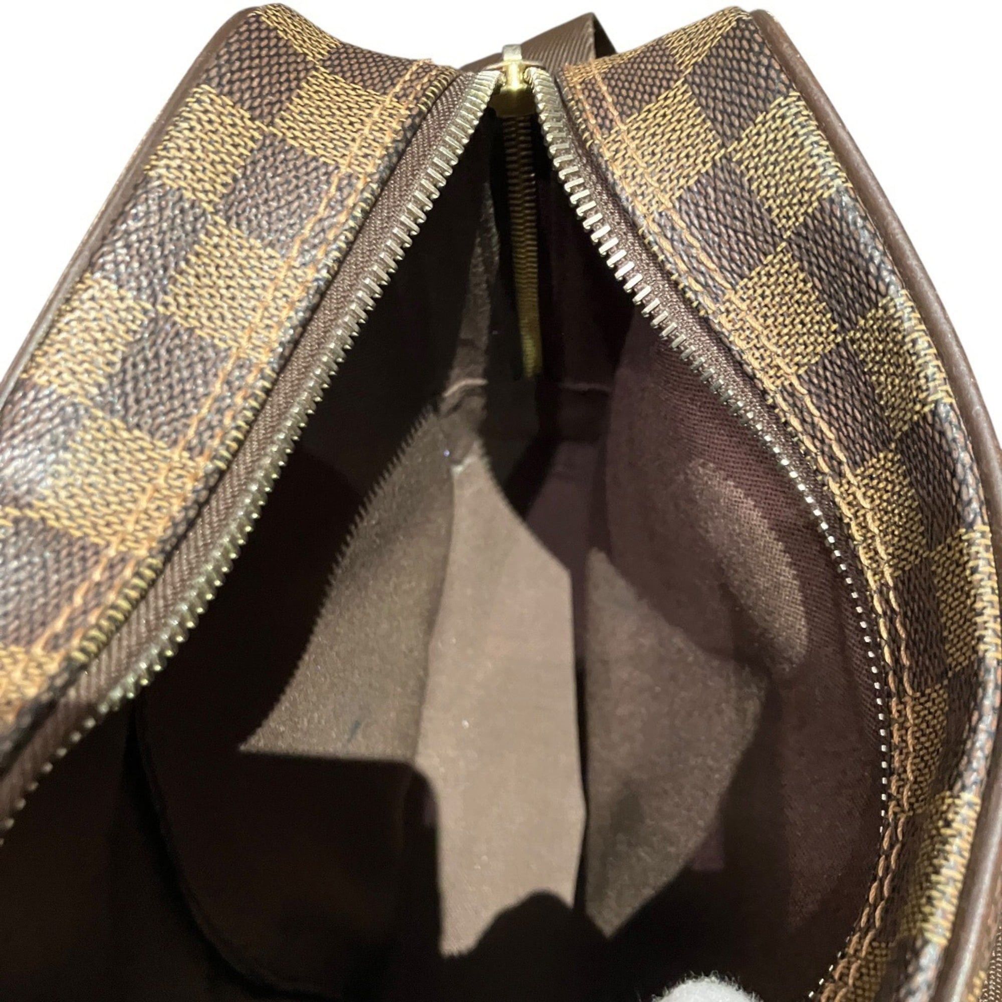Louis Vuitton Louis Vuitton Olaf PM Shoulder Bag, Damier Ebene, Toile Leather, N41442 Size ONE SIZE - 5 Thumbnail