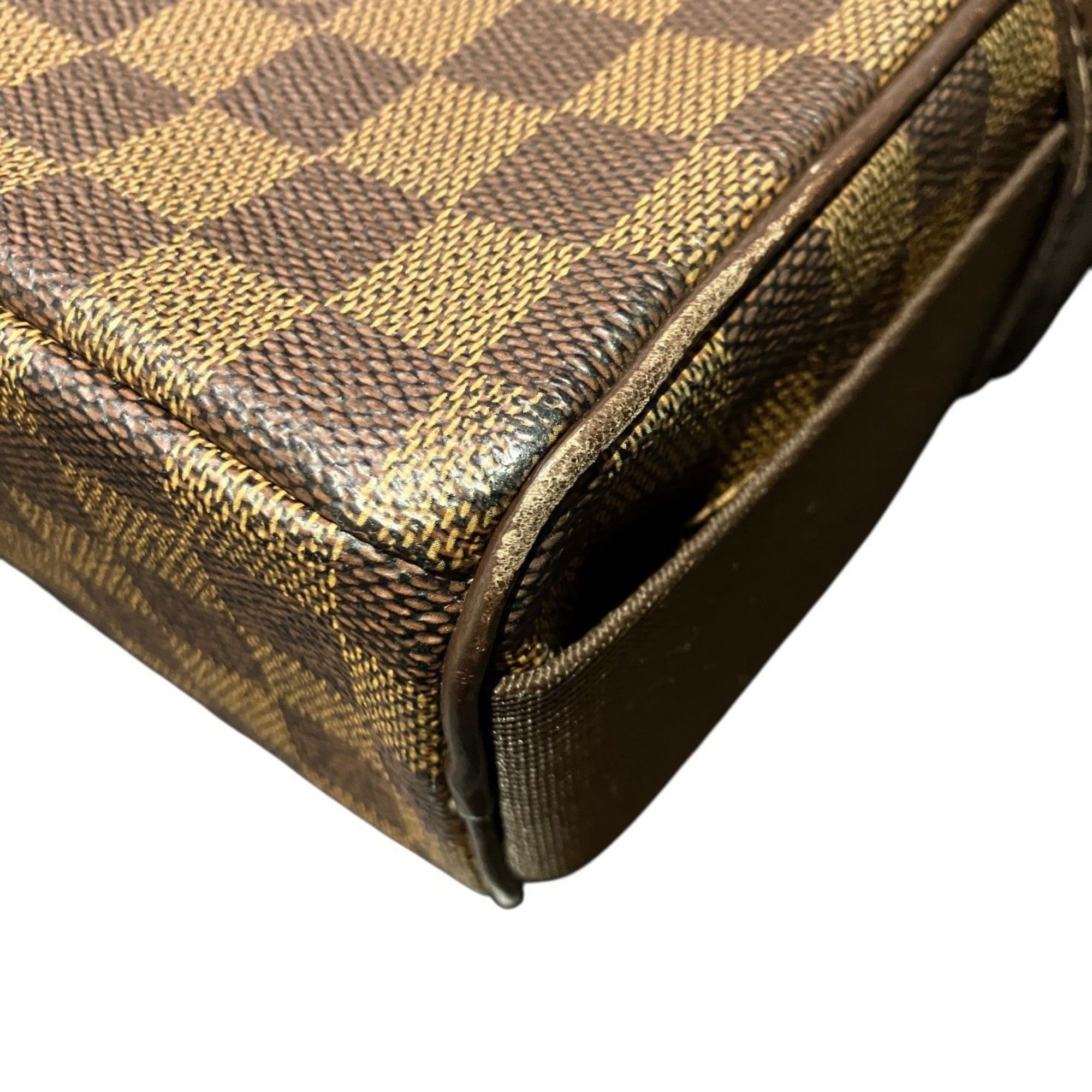 Louis Vuitton Louis Vuitton Olaf PM Shoulder Bag, Damier Ebene, Toile Leather, N41442 Size ONE SIZE - 6 Thumbnail
