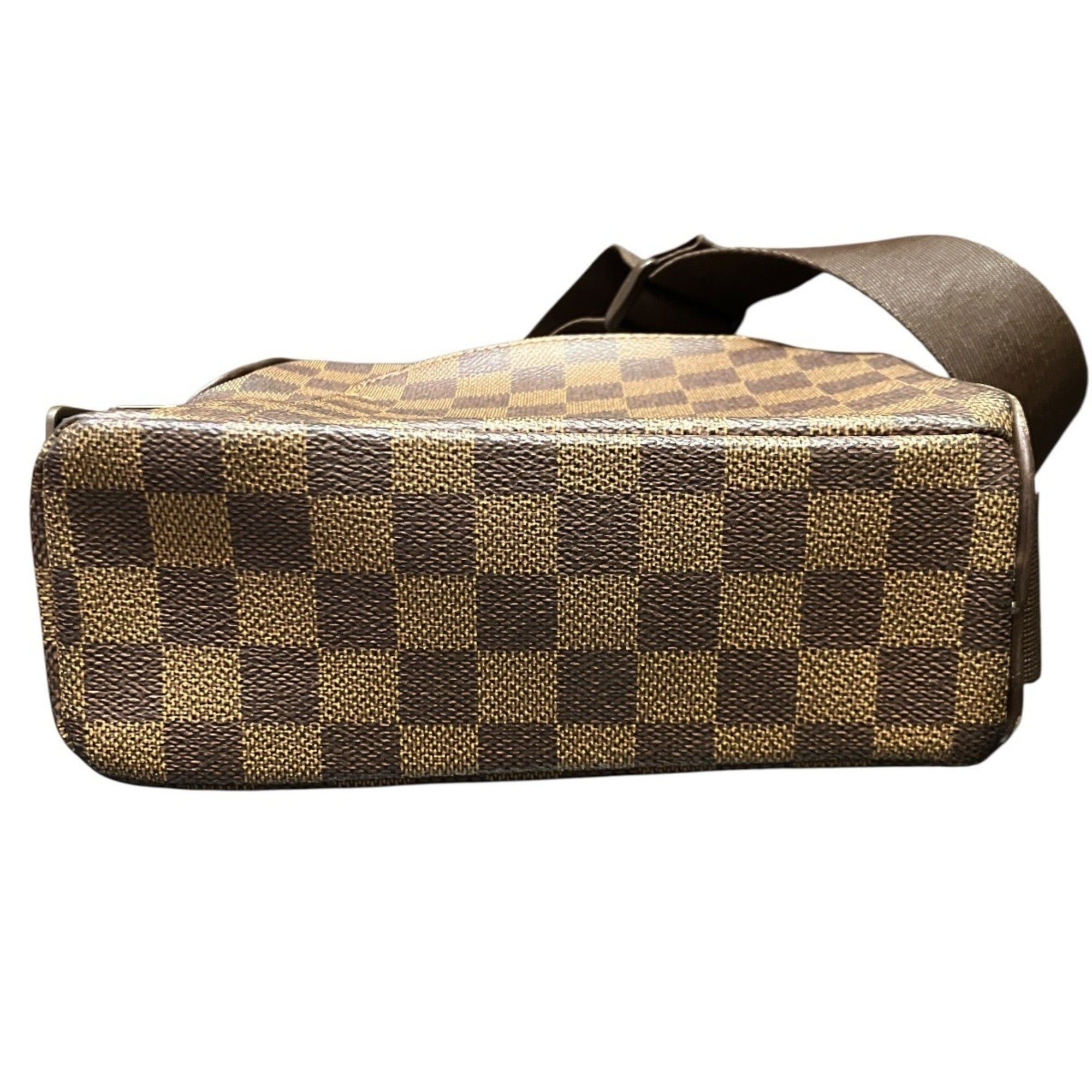 Louis Vuitton Louis Vuitton Olaf PM Shoulder Bag, Damier Ebene, Toile Leather, N41442 Size ONE SIZE - 3 Thumbnail