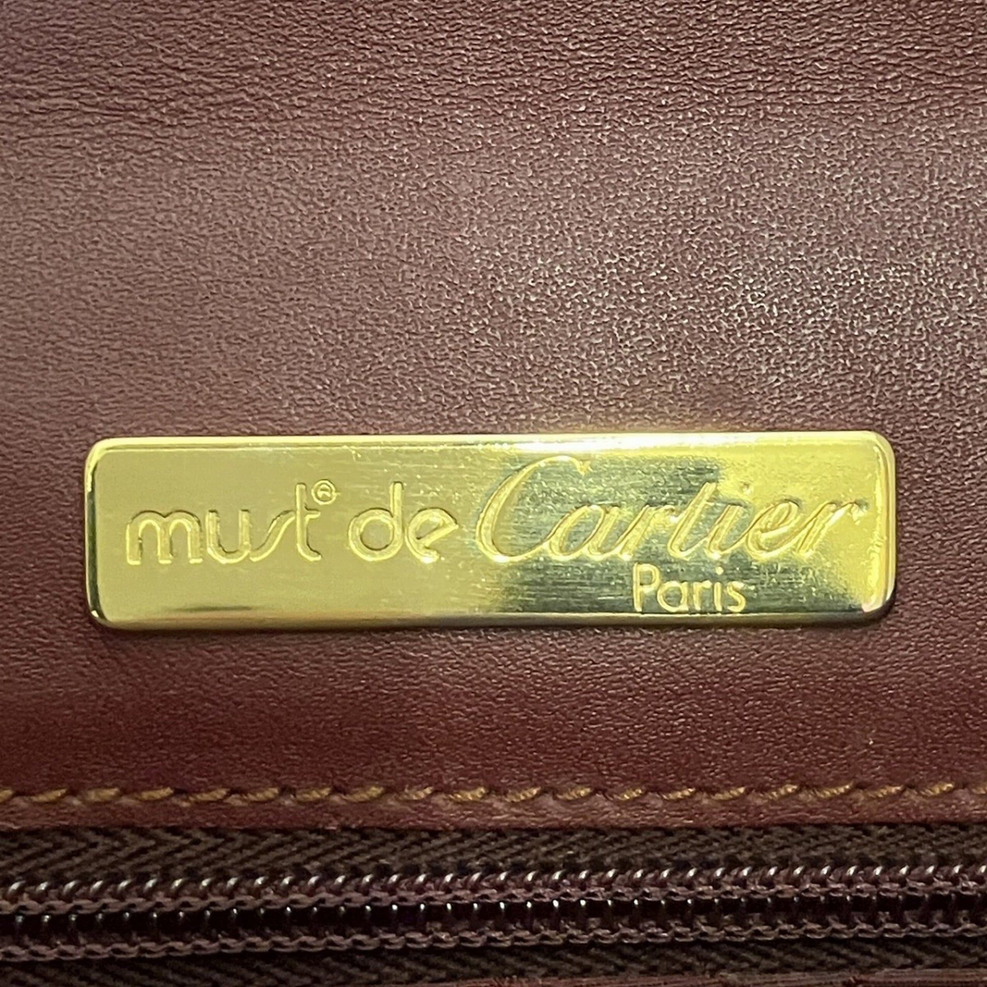 Cartier Cartier Must Leather Clutch Bag Size ONE SIZE - 4 Thumbnail