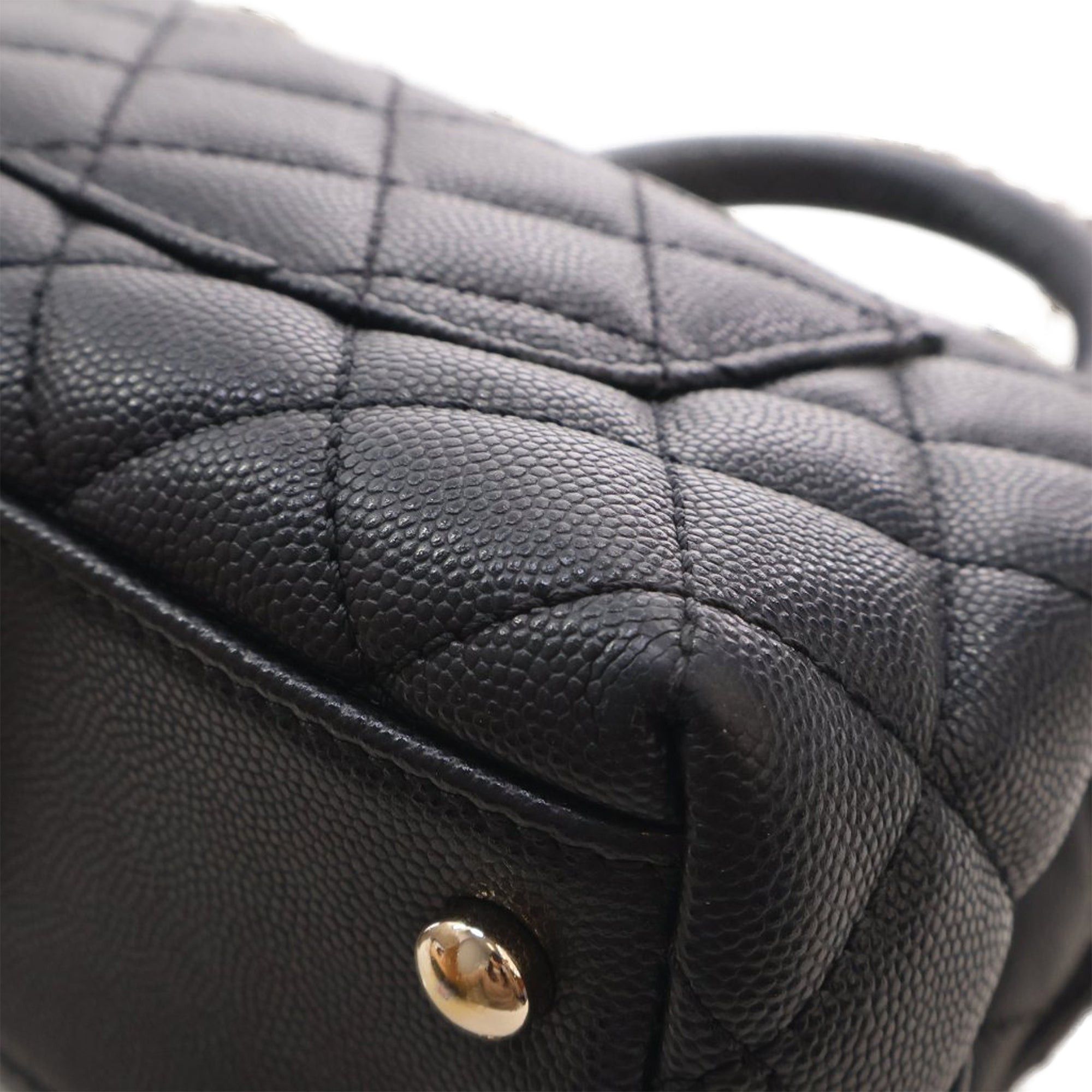 Chanel Extra Mini Quilted Caviar Coco Top Handle Bag Size ONE SIZE - 10 Thumbnail