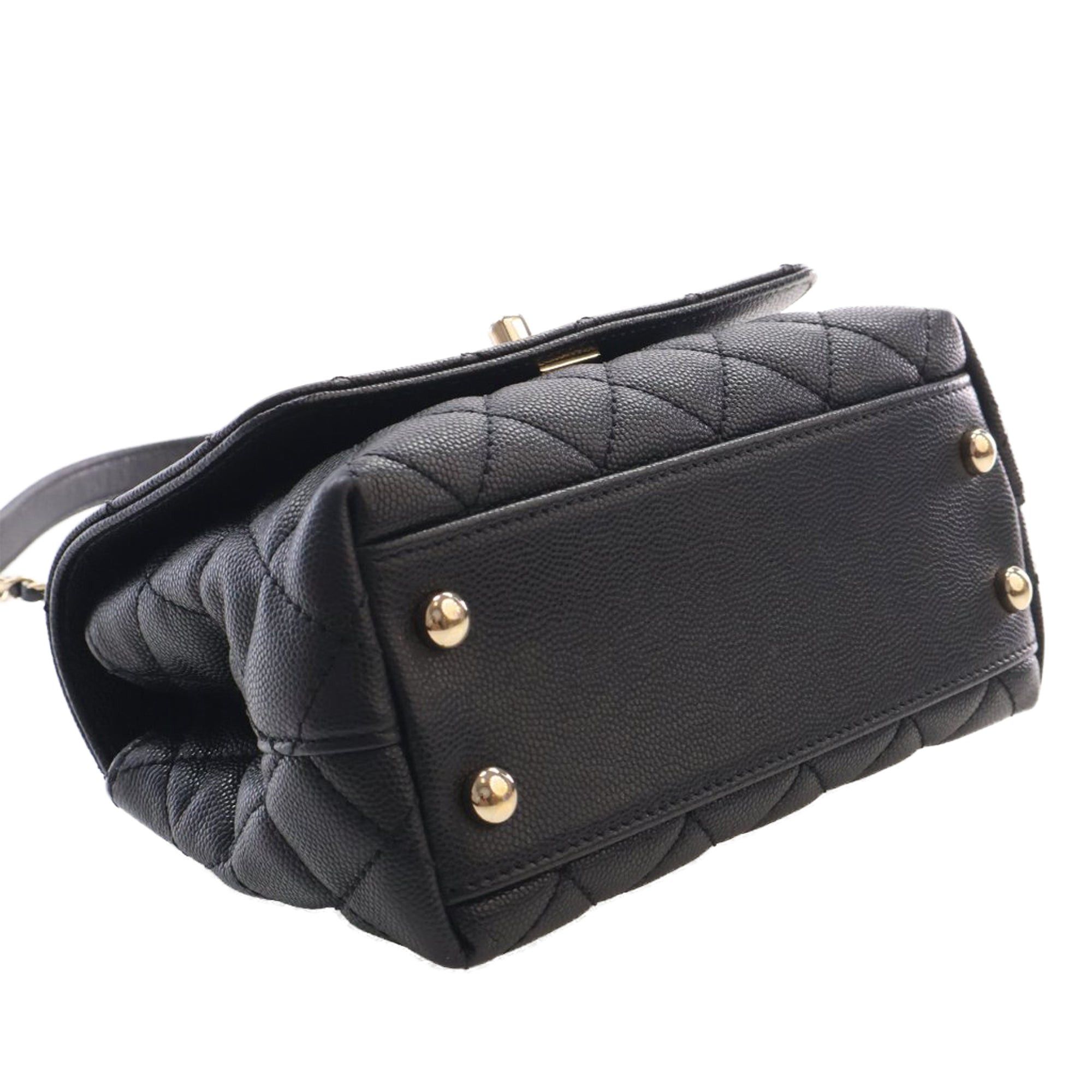 Chanel Extra Mini Quilted Caviar Coco Top Handle Bag Size ONE SIZE - 7 Thumbnail