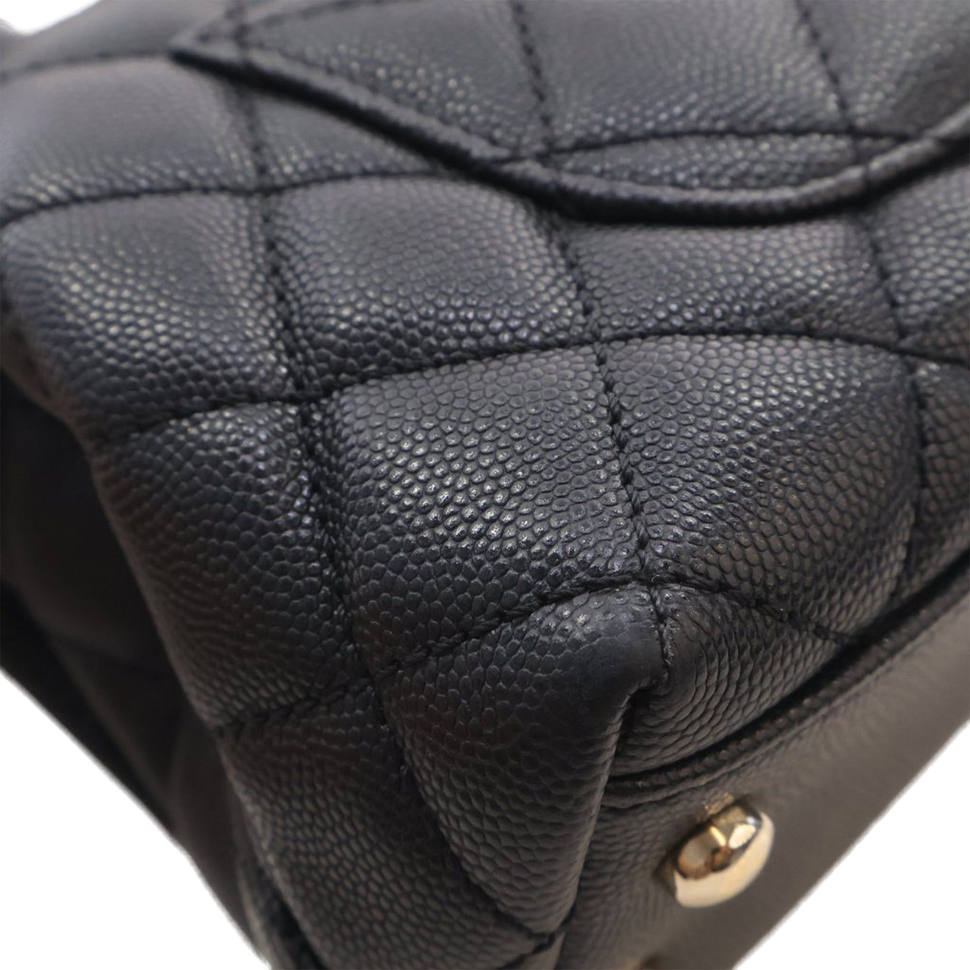 Chanel Extra Mini Quilted Caviar Coco Top Handle Bag Size ONE SIZE - 9 Thumbnail