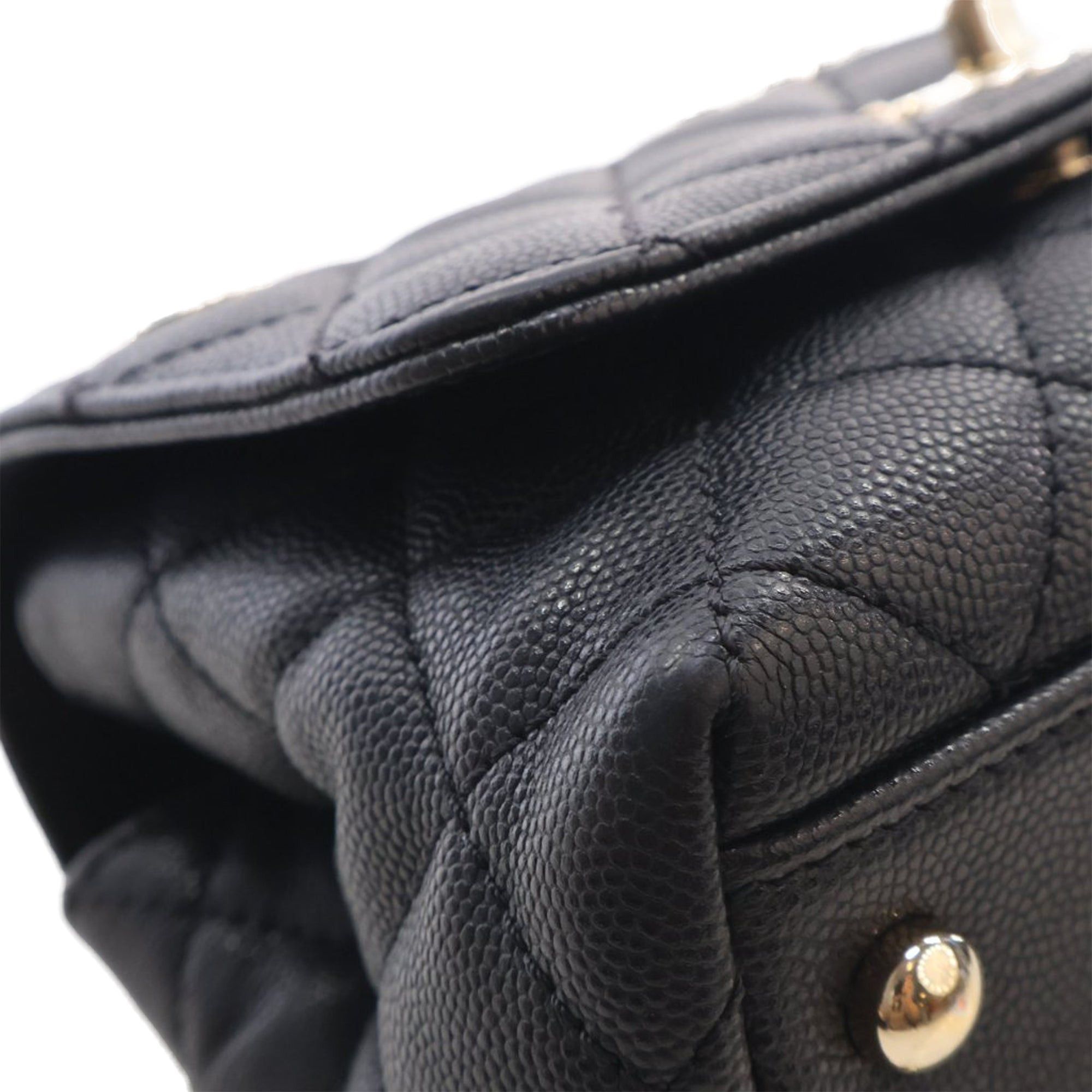 Chanel Extra Mini Quilted Caviar Coco Top Handle Bag Size ONE SIZE - 12 Thumbnail