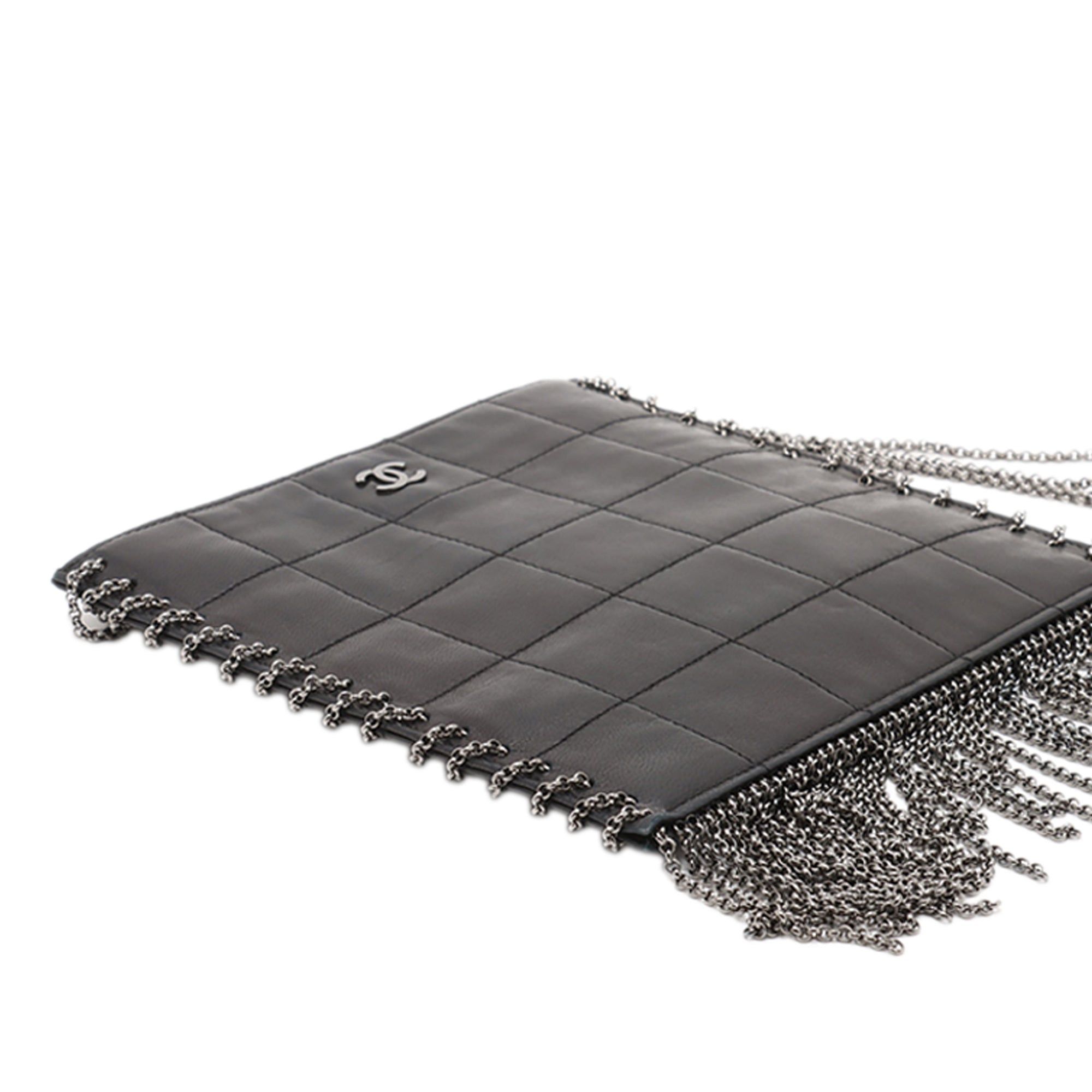 Chanel CC Choco Bar Lambskin Chain Fringe Crossbody Size ONE SIZE - 3 Thumbnail
