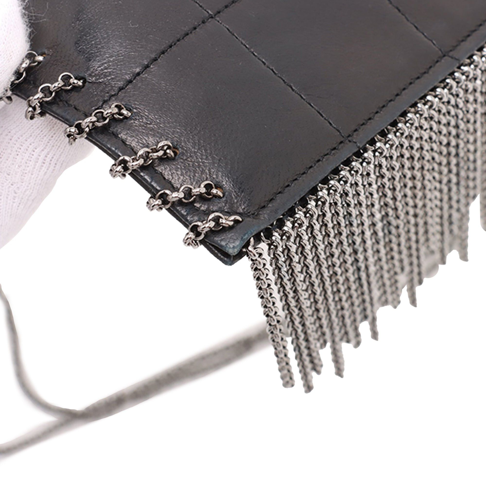 Chanel CC Choco Bar Lambskin Chain Fringe Crossbody Size ONE SIZE - 8 Thumbnail