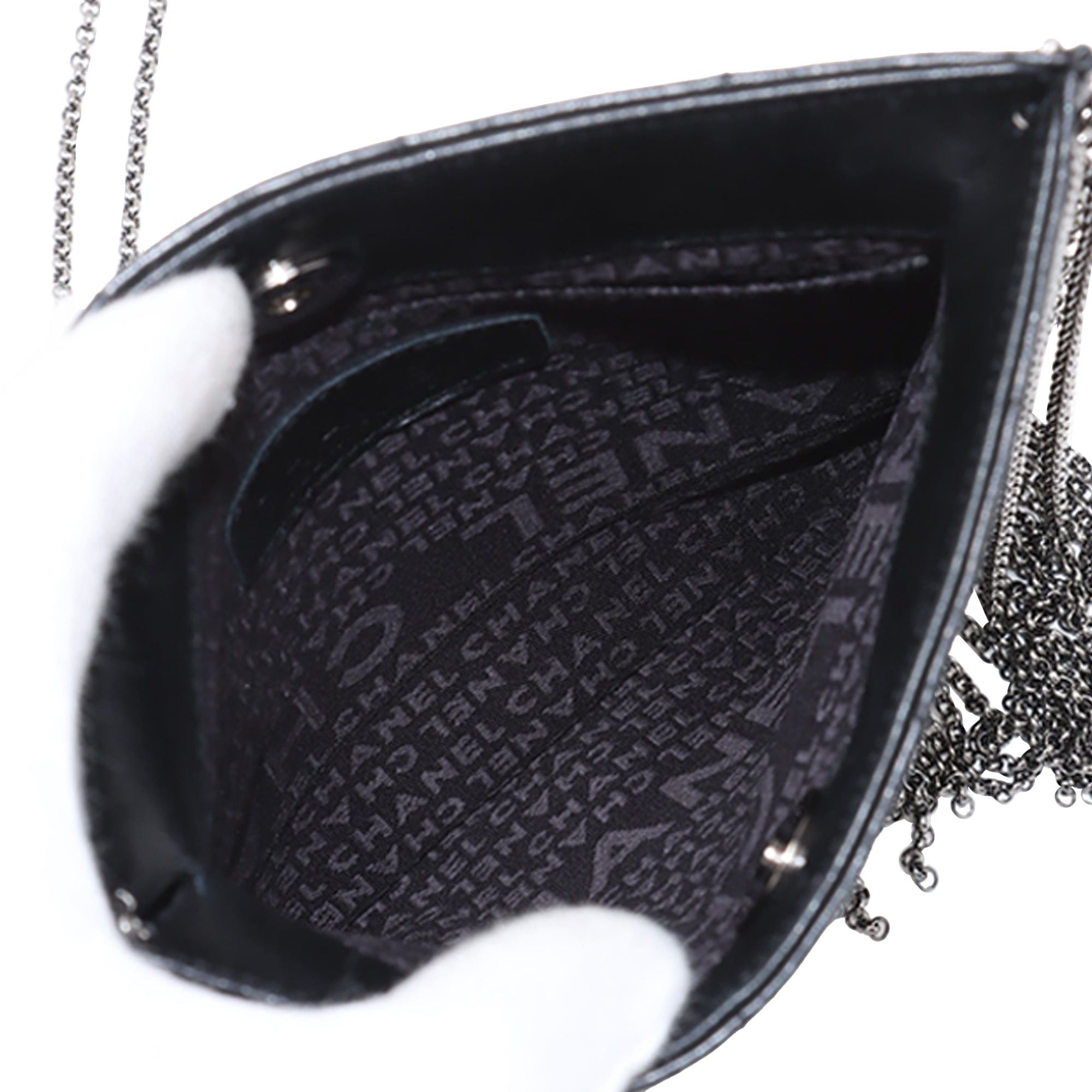 Chanel CC Choco Bar Lambskin Chain Fringe Crossbody Size ONE SIZE - 5 Thumbnail