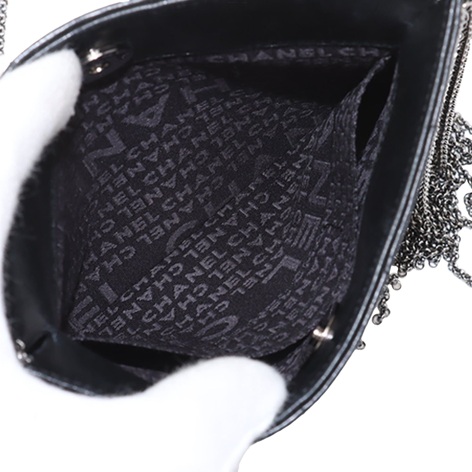 Chanel CC Choco Bar Lambskin Chain Fringe Crossbody Size ONE SIZE - 6 Thumbnail