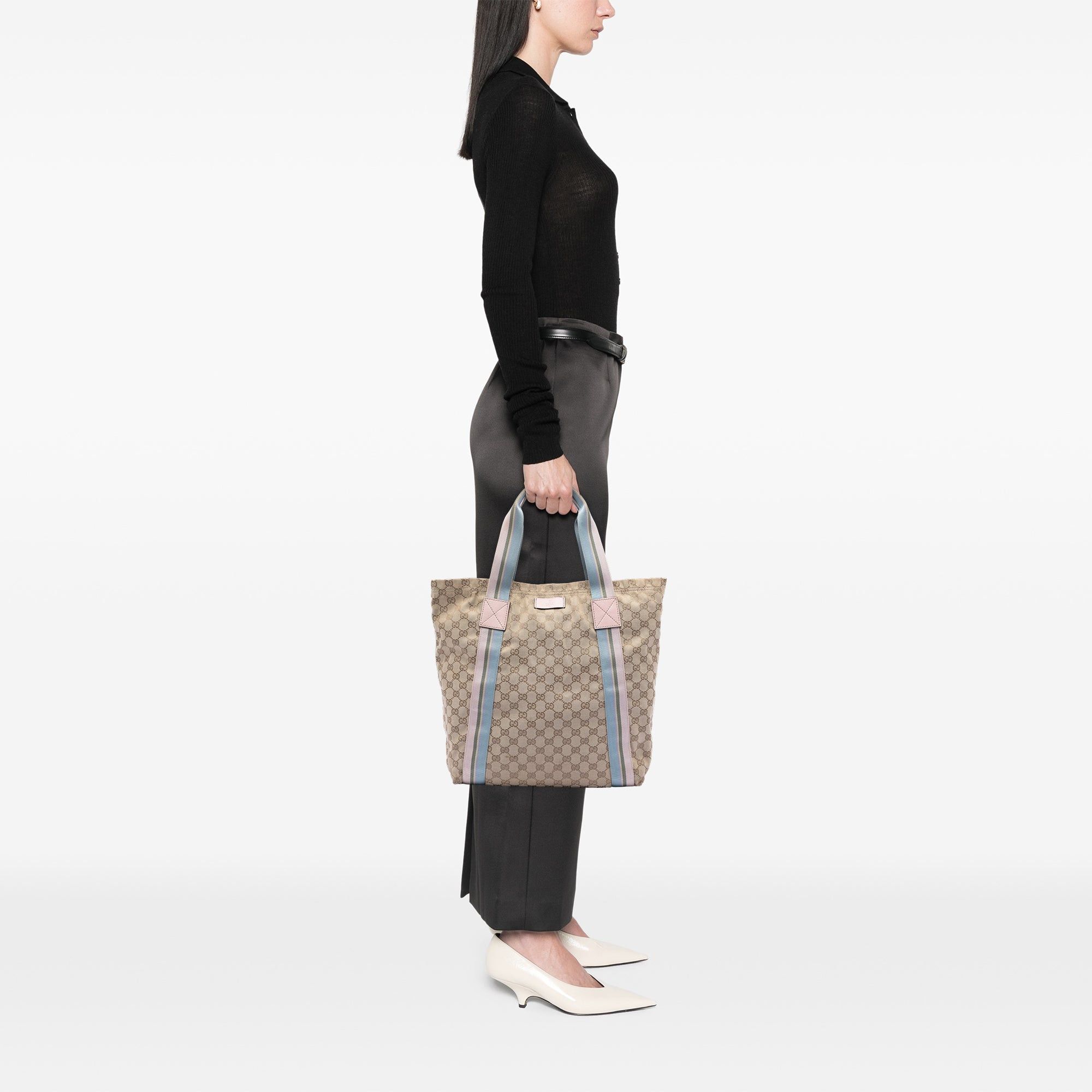 Gucci GG Canvas Web Tote Size ONE SIZE - 7 Thumbnail