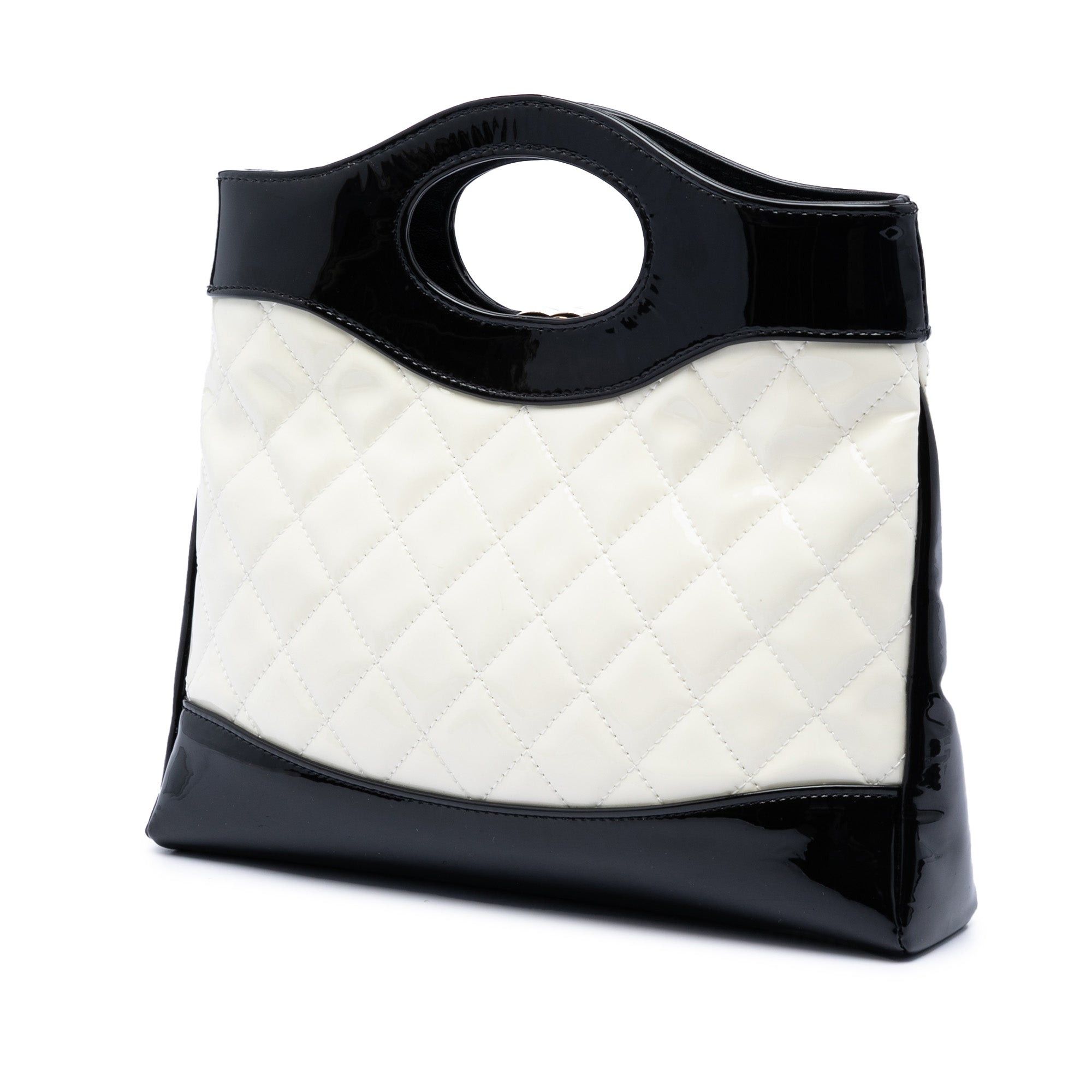 Chanel Mini Bicolor Quilted Patent 31 Shopping Bag Size ONE SIZE - 2 Thumbnail