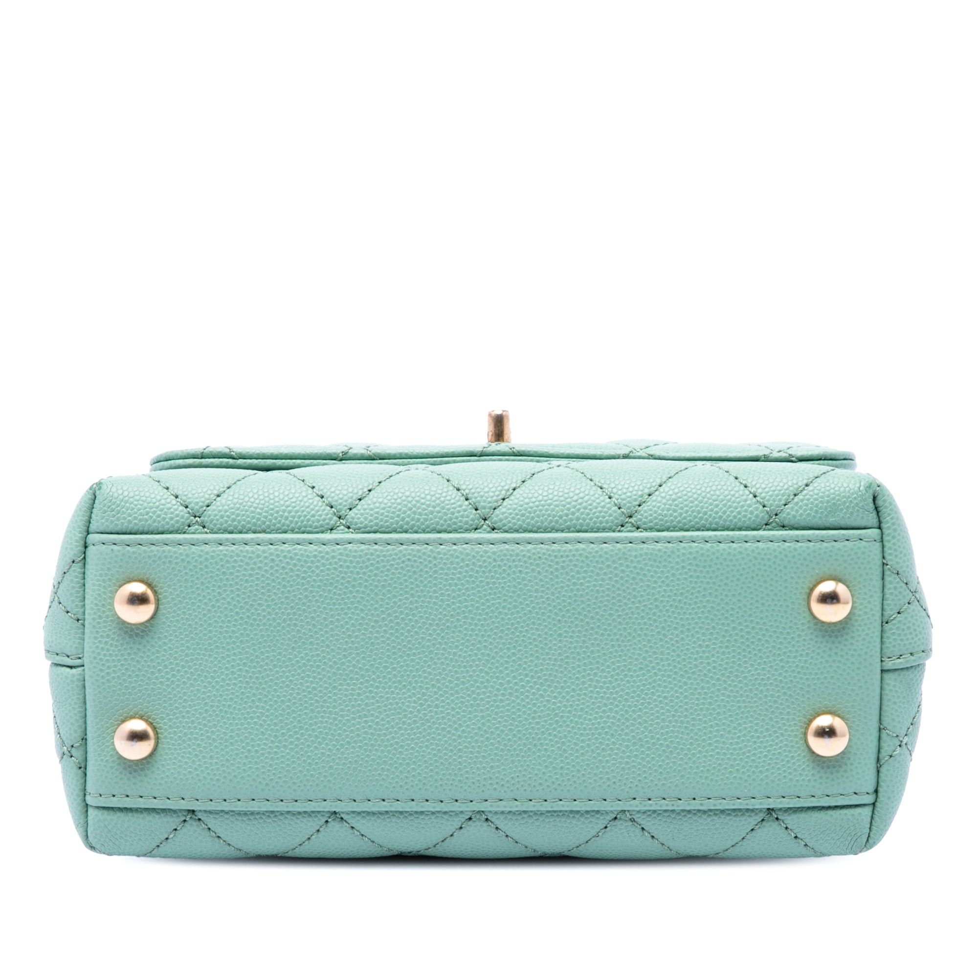 Chanel Extra Mini Quilted Caviar Coco Top Handle Bag Size ONE SIZE - 3 Thumbnail