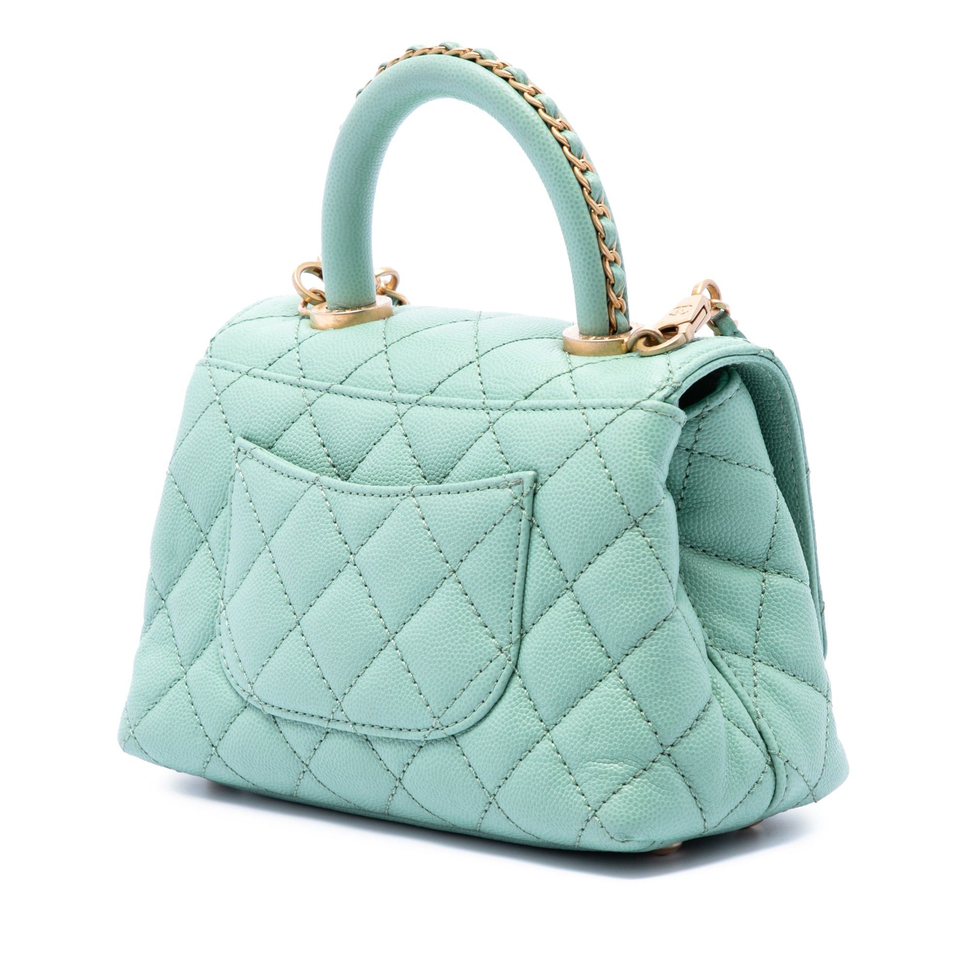 Chanel Extra Mini Quilted Caviar Coco Top Handle Bag Size ONE SIZE - 2 Thumbnail