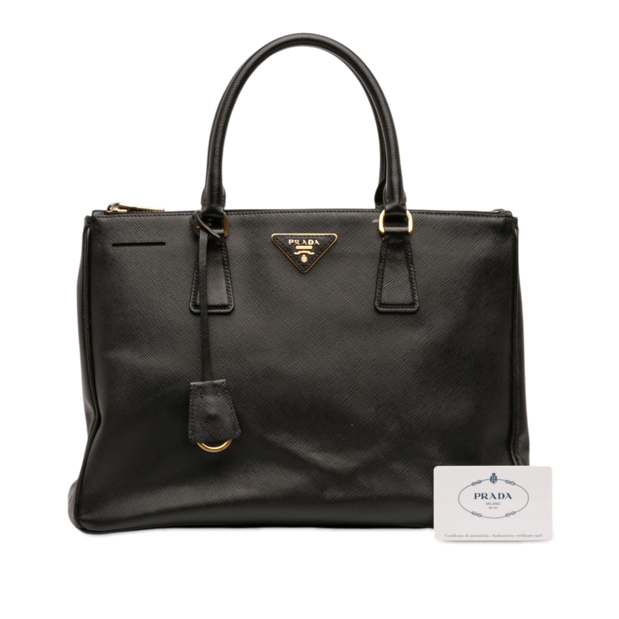 Prada Medium Saffiano Lux Galleria Double Zip Satchel Size ONE SIZE - 7 Thumbnail