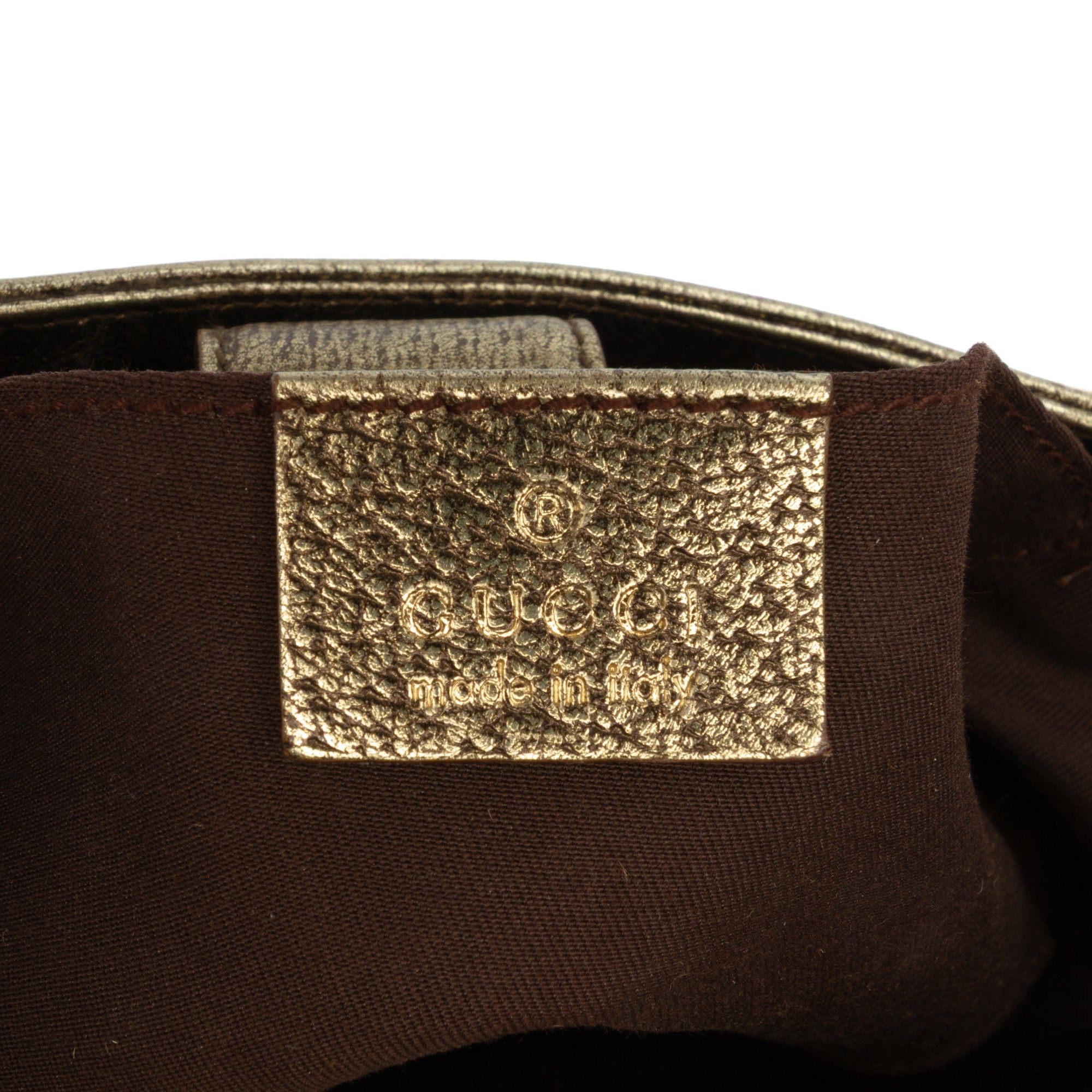 Gucci Metallic Calfskin Bamboo Ring Chain Shoulder Bag Size ONE SIZE - 5 Thumbnail