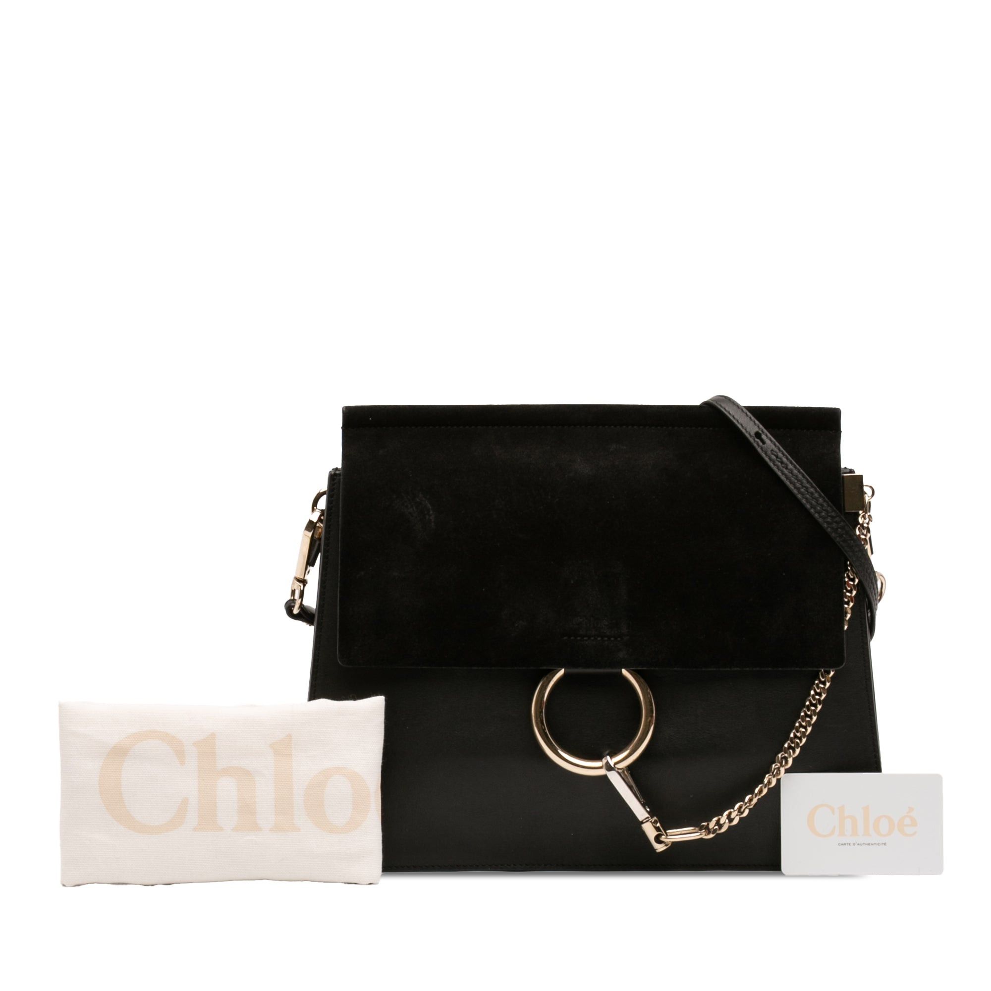 Chloe Medium Calfskin and Suede Faye Crossbody Size ONE SIZE - 7 Thumbnail