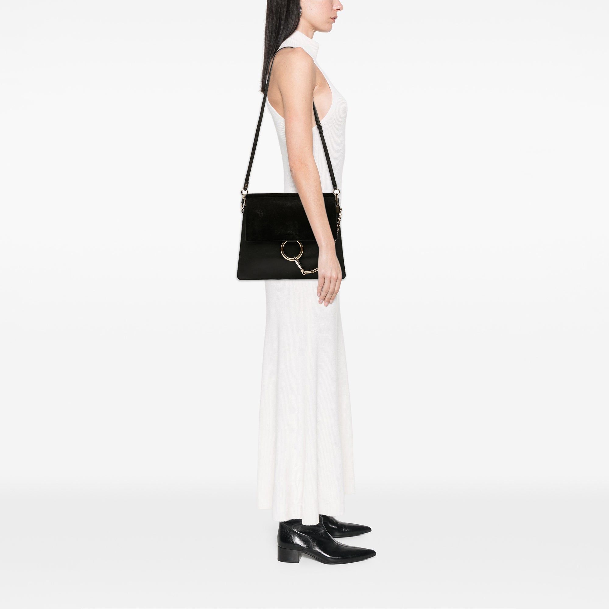 Chloe Medium Calfskin and Suede Faye Crossbody Size ONE SIZE - 6 Thumbnail