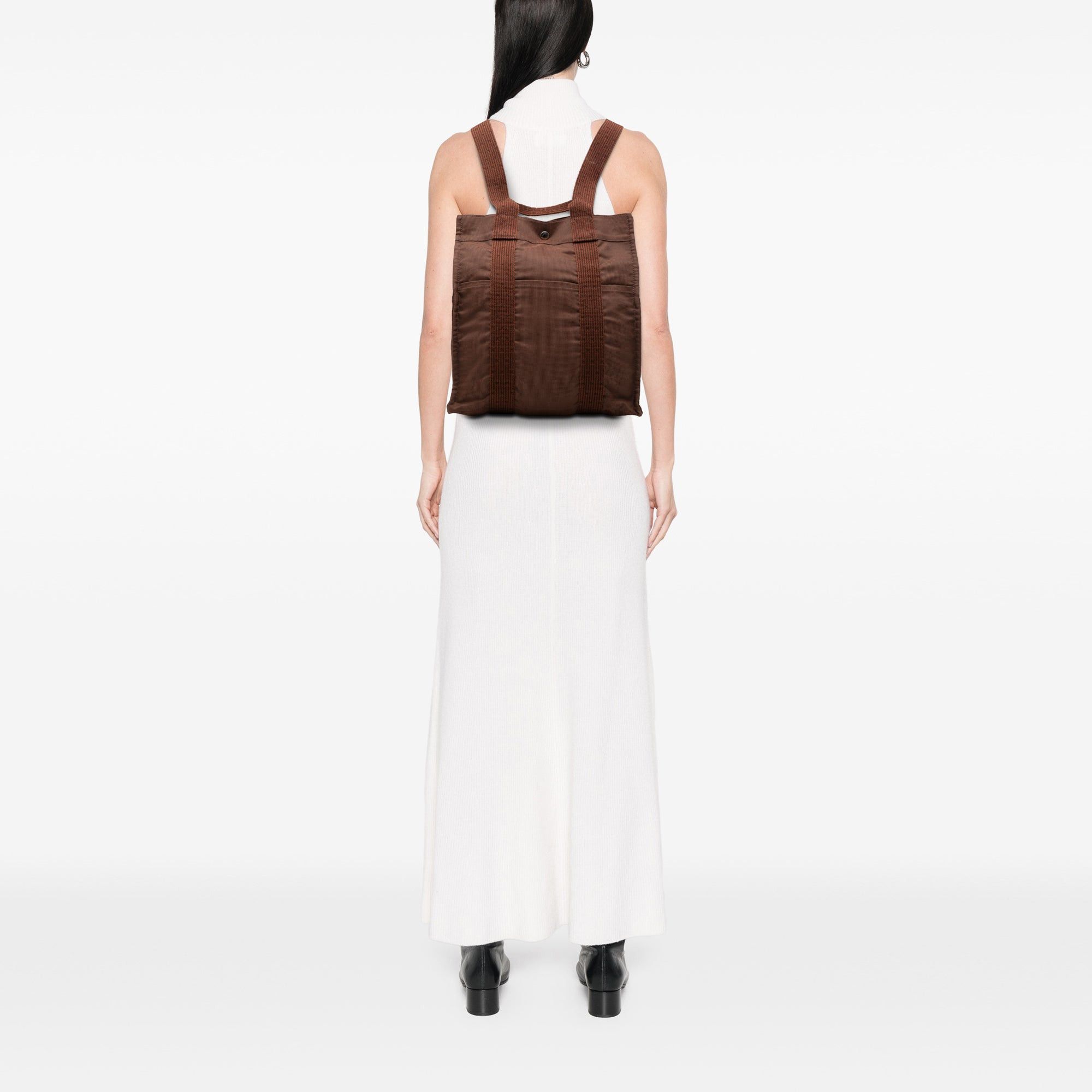 Hermes Canvas Herline Backpack MM Size ONE SIZE - 6 Thumbnail