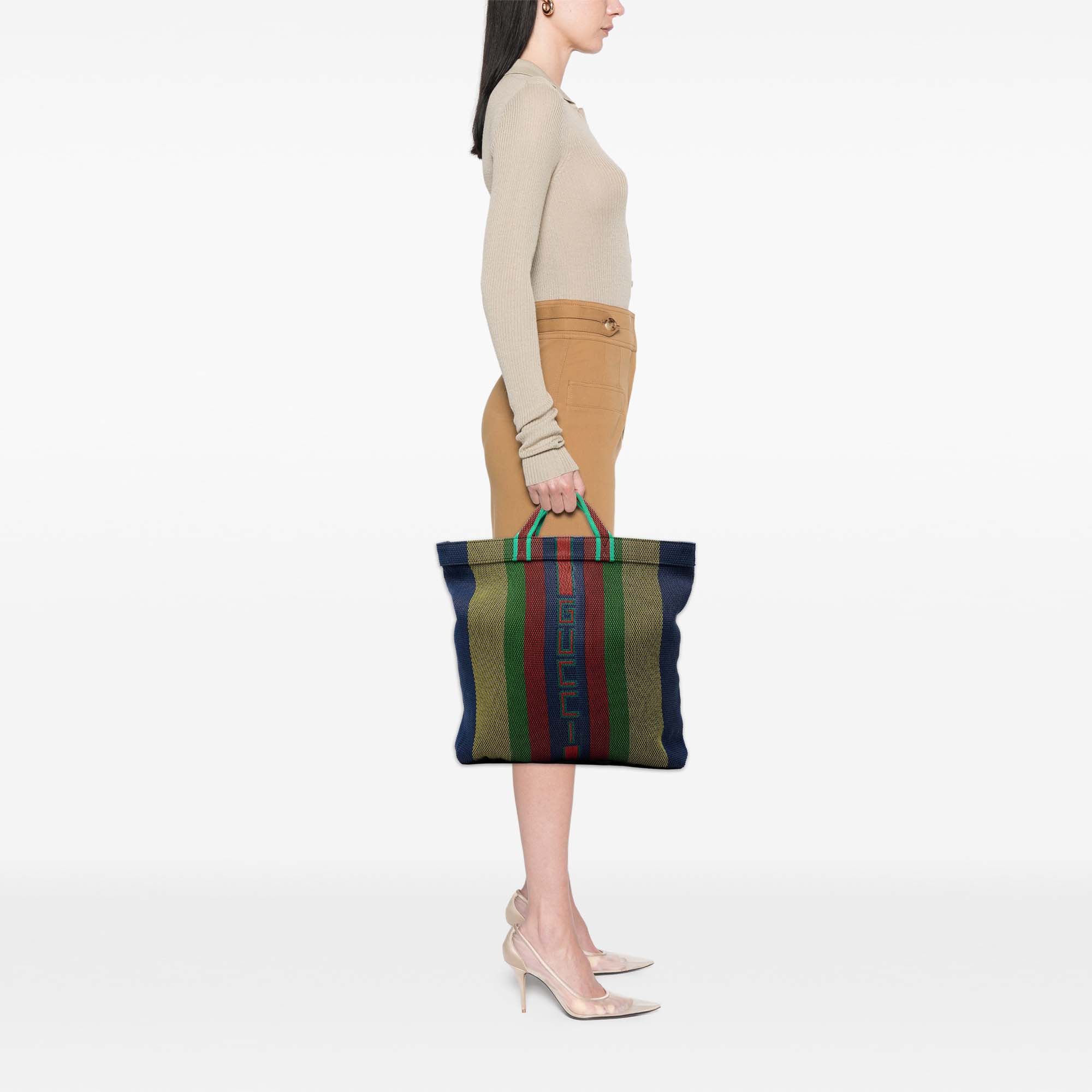Gucci Woven Rubber Web Logo Tote Size ONE SIZE - 7 Thumbnail