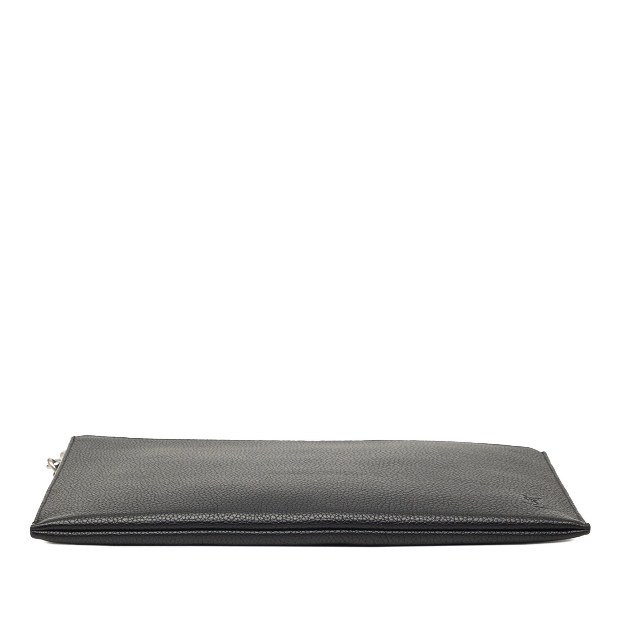 Saint Laurent Paris Grained Calfskin Monogram Clutch Size ONE SIZE - 3 Thumbnail