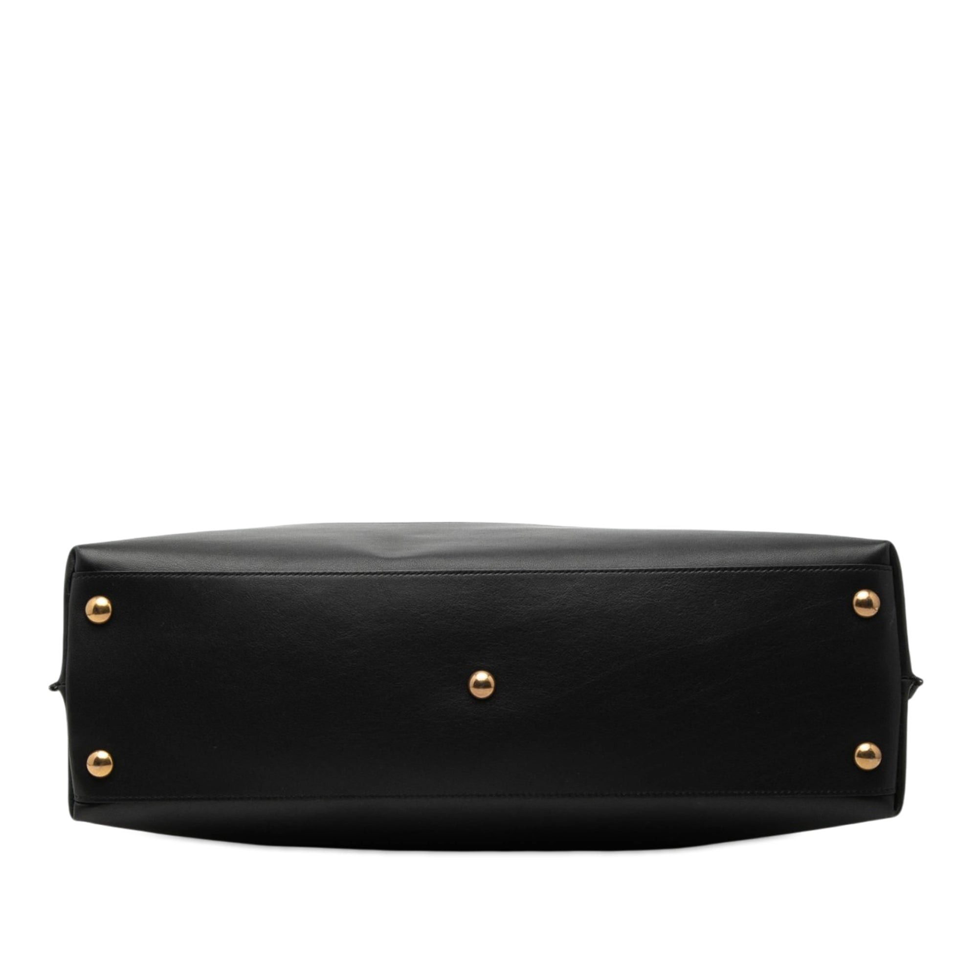 Saint Laurent Paris Bicolor Canvas and Leather Cabas Tote Size ONE SIZE - 3 Thumbnail