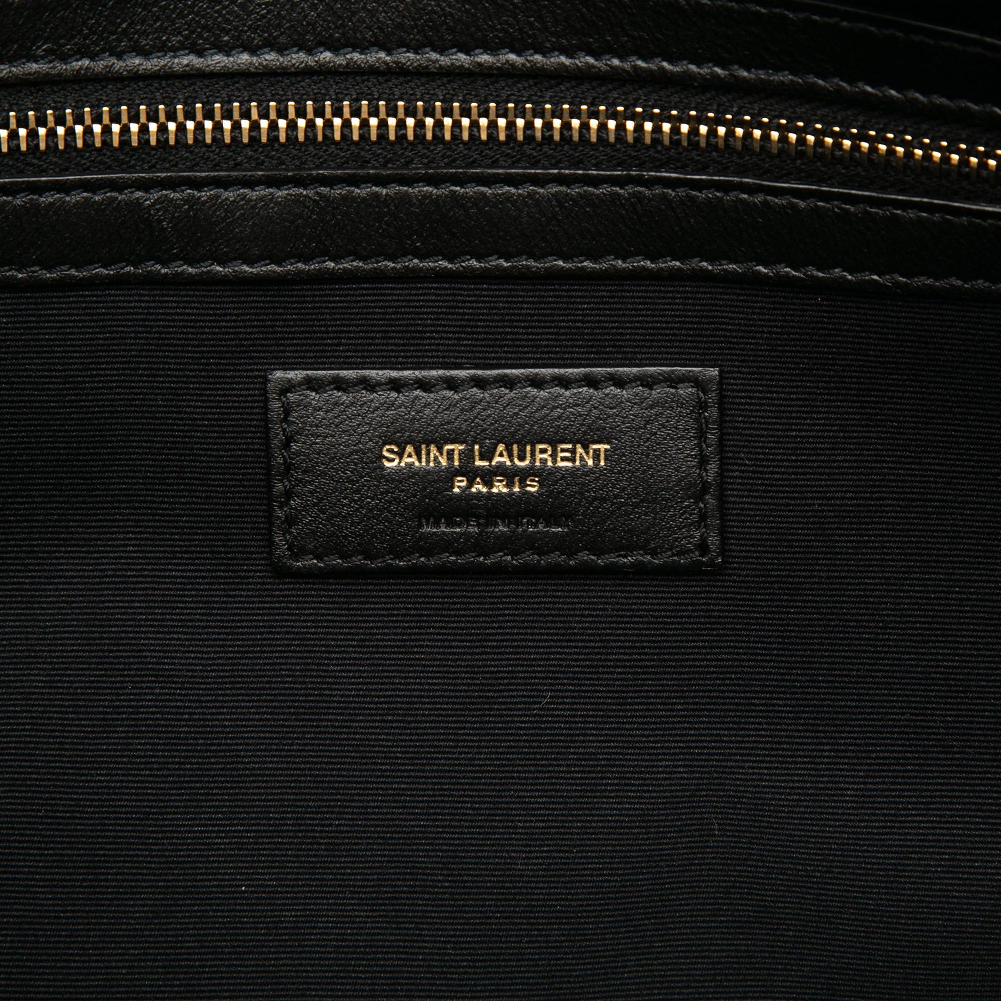 Saint Laurent Paris Bicolor Canvas and Leather Cabas Tote Size ONE SIZE - 5 Thumbnail