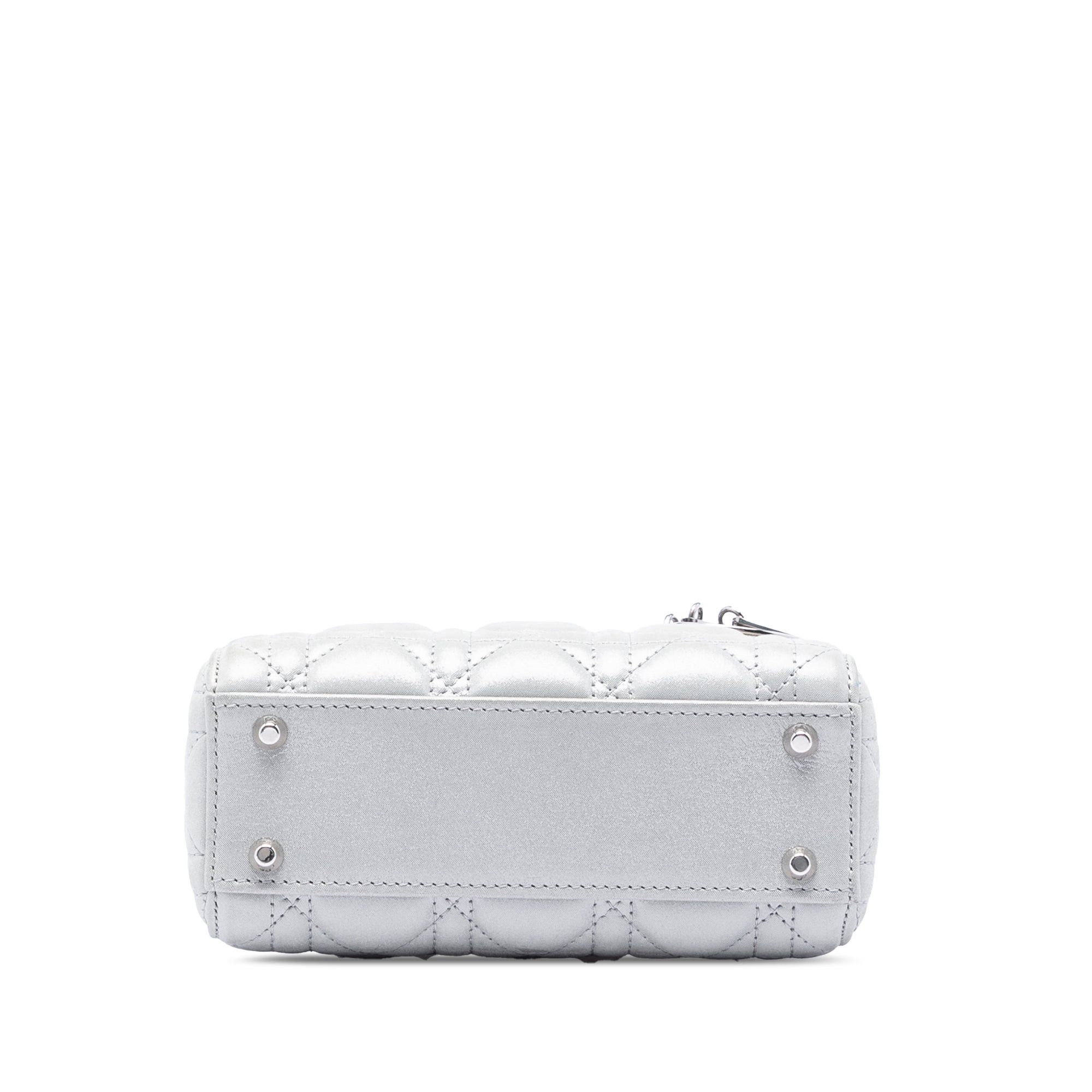 Dior Mini Iridescent Lambskin Cannage Lady Dior Size ONE SIZE - 3 Thumbnail